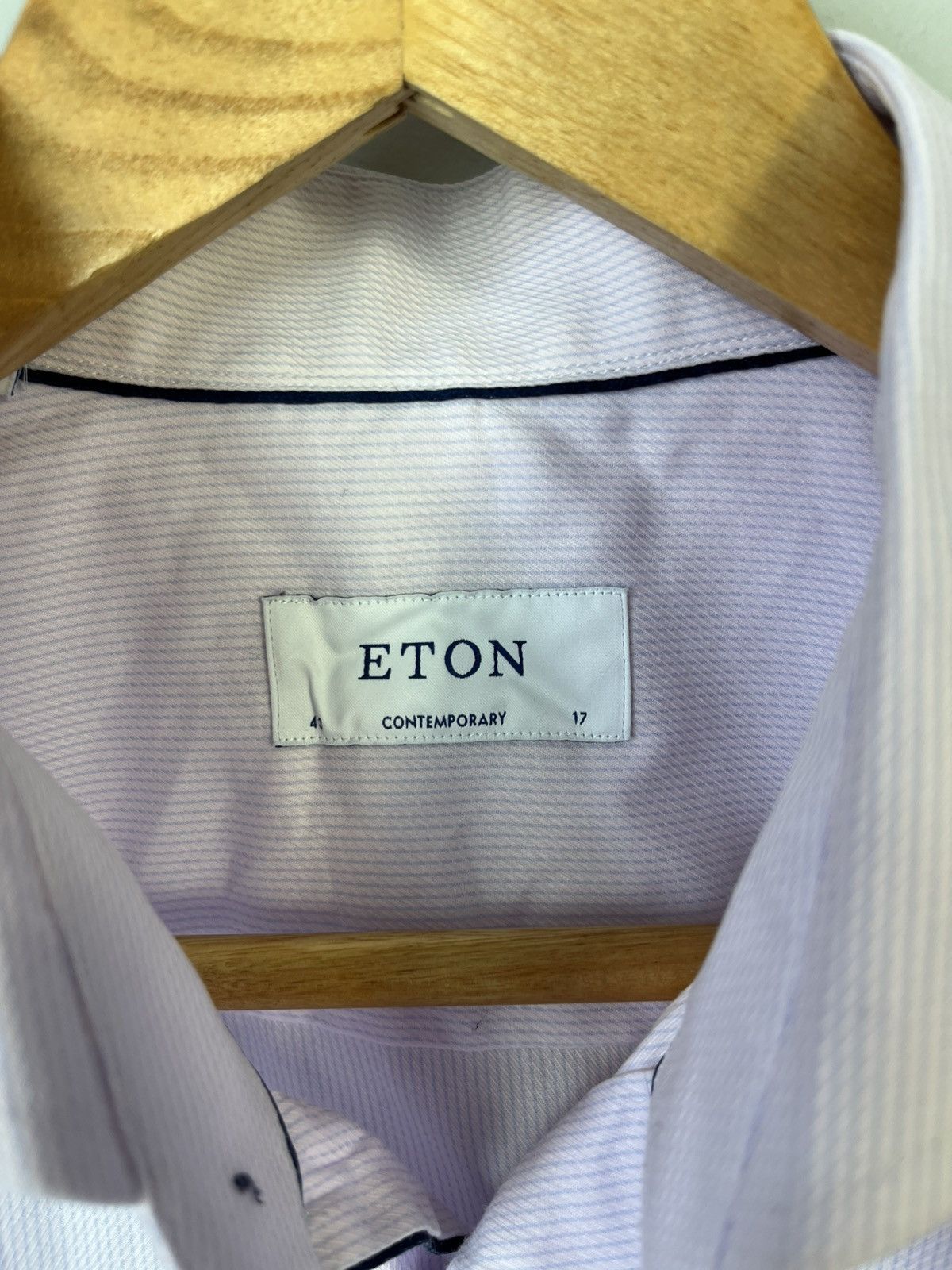 Eton Eton Luxury Classic Basic Cotton Long Sleeve Shirt Size US XL / EU 56 / 4 - 7 Thumbnail