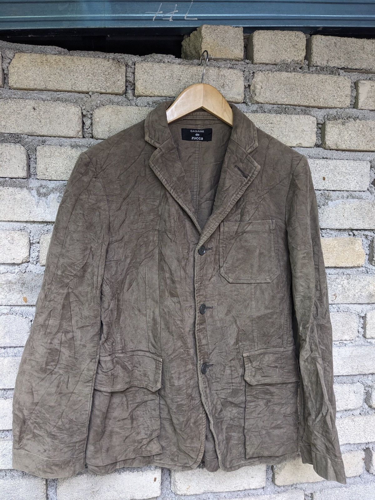 CABANE de ZUCCa Cabane de Zucca Distressed Cotton Work Blazer Size M / US 6-8 / IT 42-44 - 2 Thumbnail