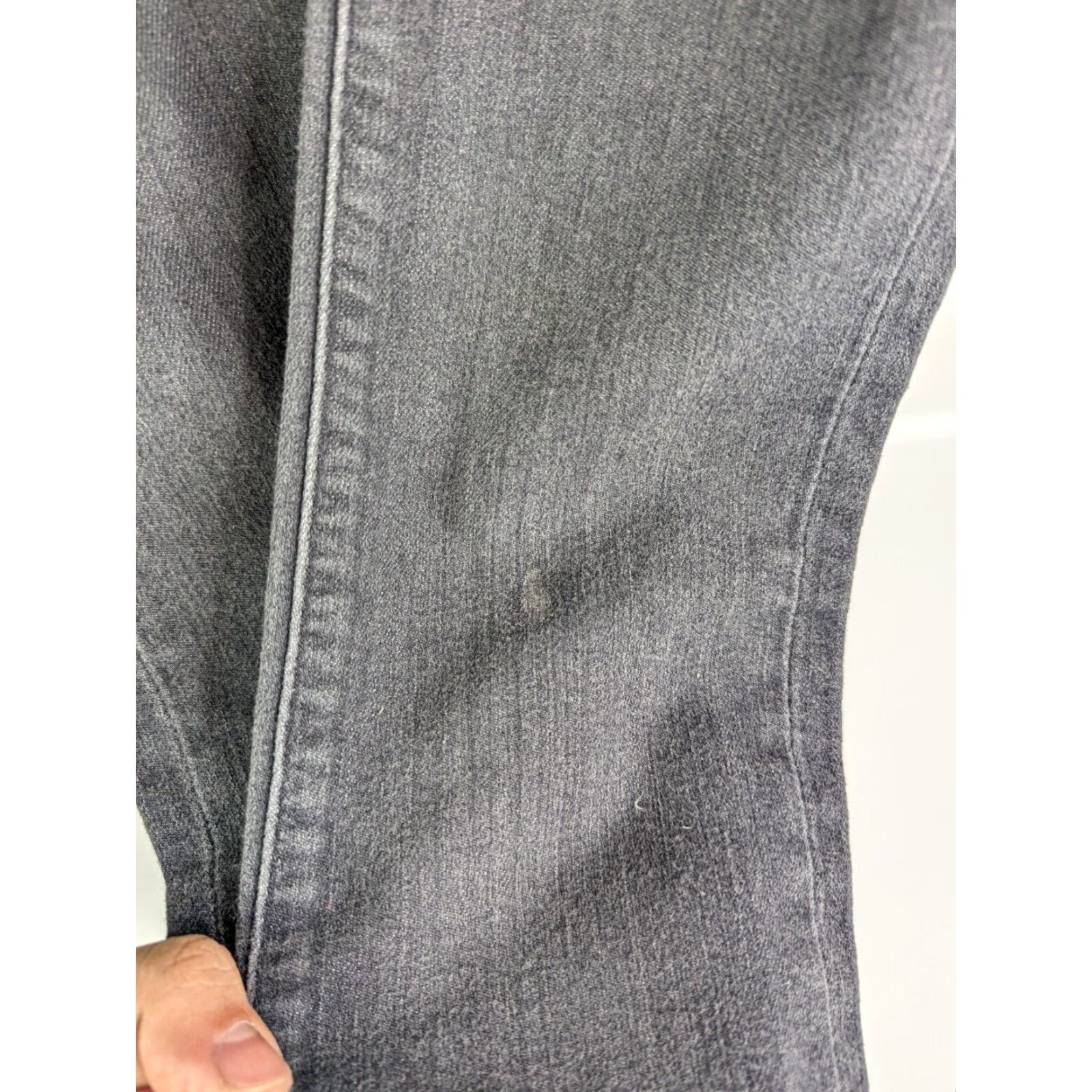 Vintage AG Adriano Goldschmied Jeans Womens Sz 25 The Stevie Slim Straight Low Rise Grey Size 42" / US 20 - 4 Thumbnail