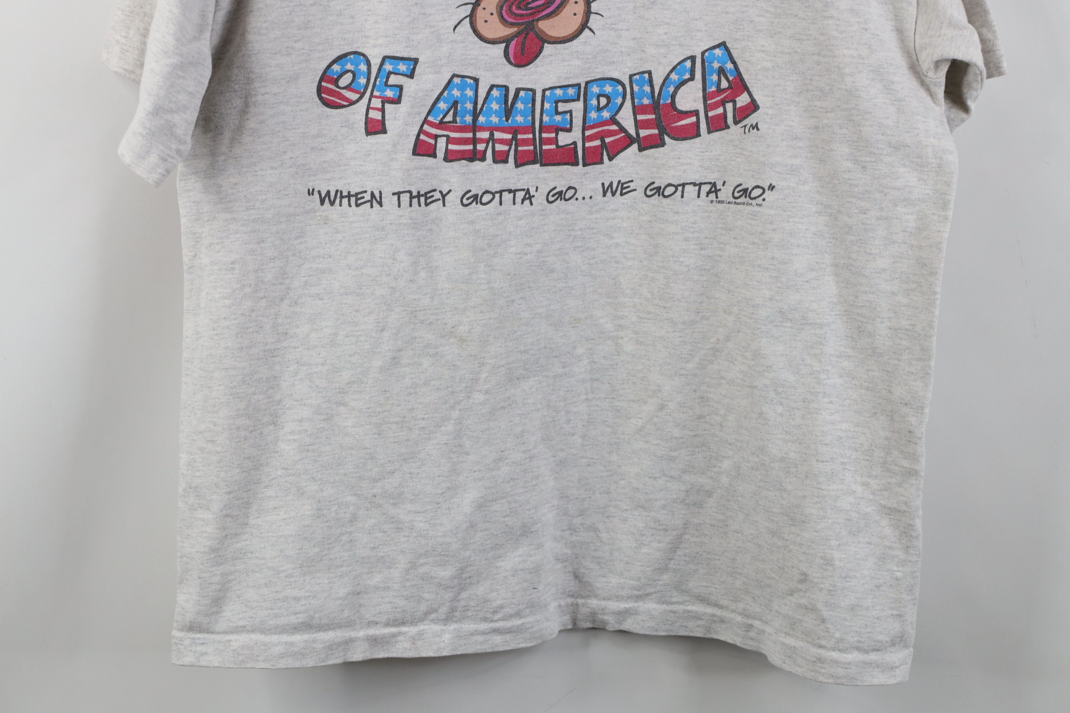 Vintage Vintage 90s Walkers of America Short Sleeve T-Shirt Gray USA Size US L / EU 52-54 / 3 - 3 Thumbnail