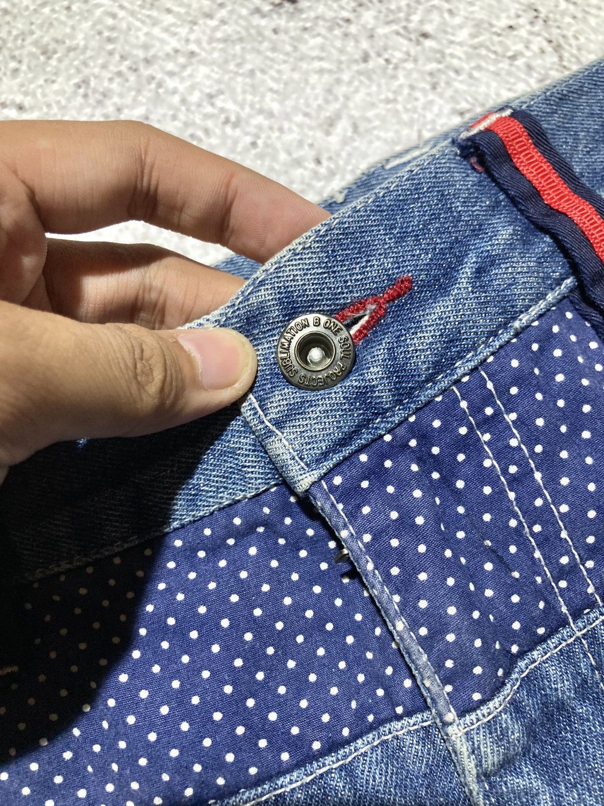 Japanese Brand 2000s B One Soul Japanese Double Waist Carrot Jeans Pant Lgb Size US 37 - 12 Thumbnail