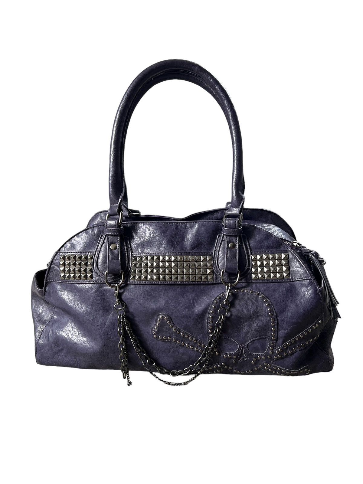 semanticdesign Semantic Design Studded Faux Leather Boston Bag Size ONE SIZE - 13 Thumbnail