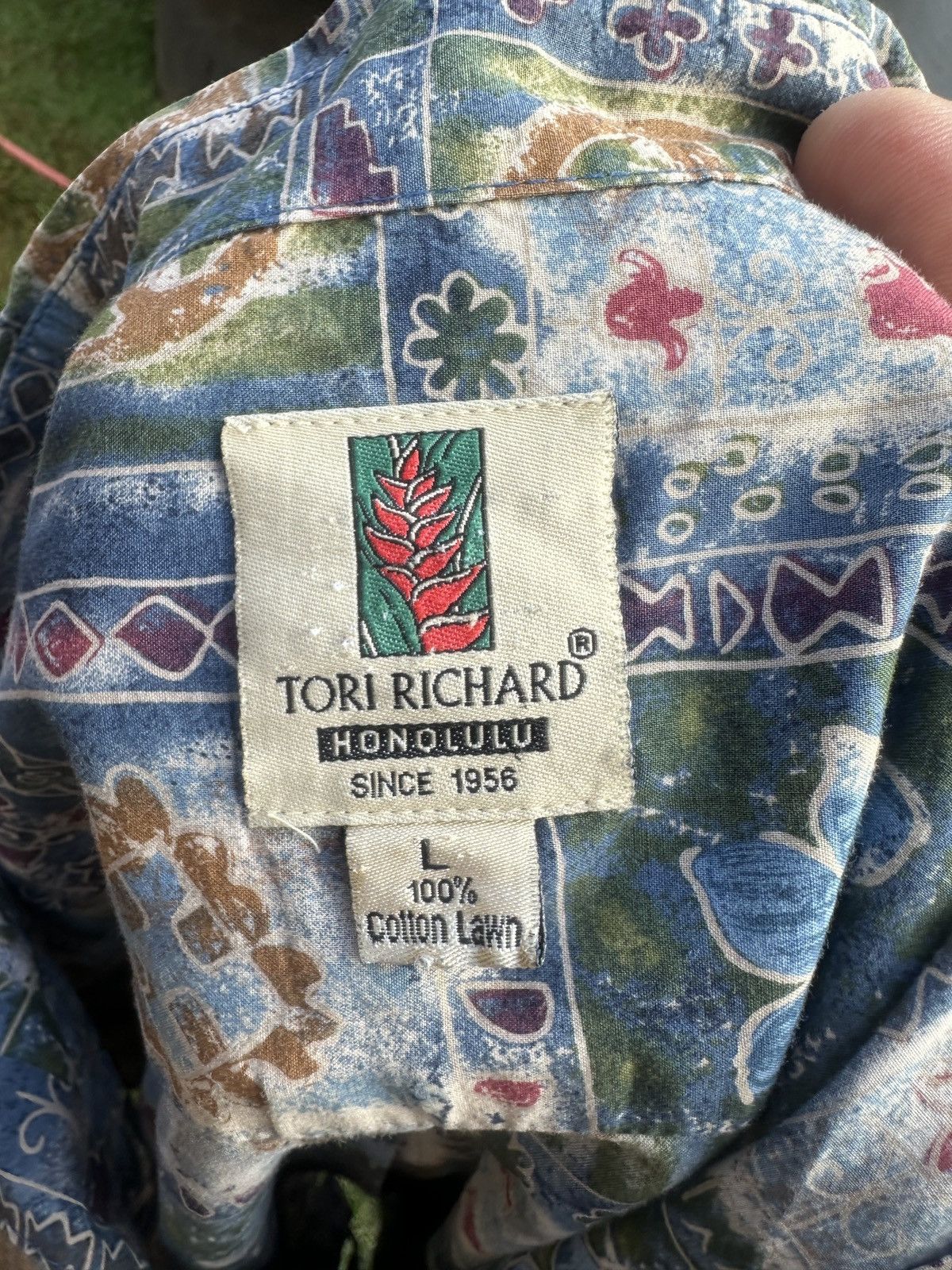 Tori Richard PreOwned Tori Richard Hawaiian Print Multicolored Men's L Size US L / EU 52-54 / 3 - 4 Thumbnail