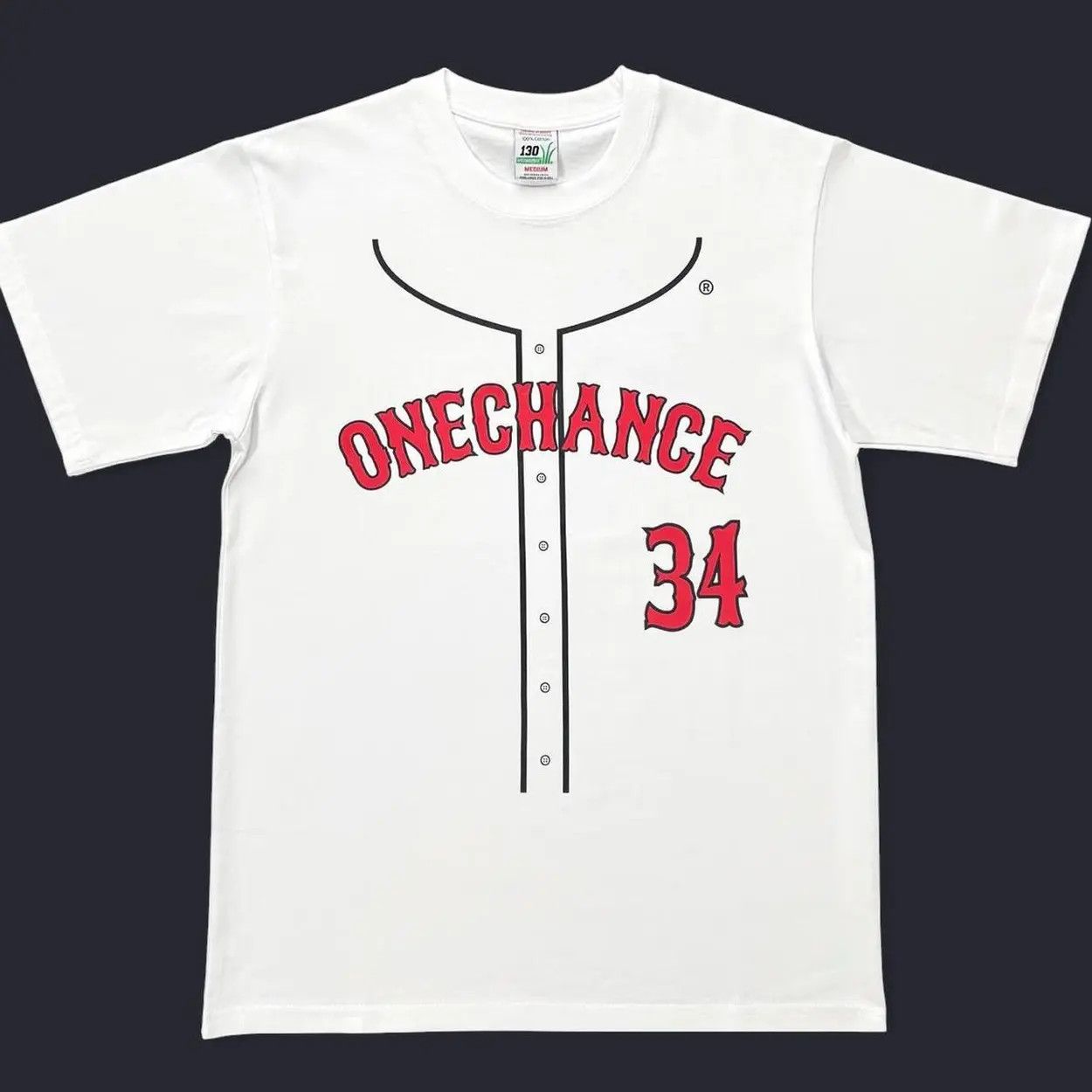 130 World 1c 130 - One Chance Baseball t shirt jersey Size US XL / EU 56 / 4 - 2 Thumbnail