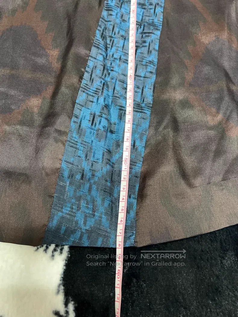Dries Van Noten Dries Van Noten Silk Dark Pattern Midi Skirt Size 24" / US 00 / IT 34 - 5 Thumbnail