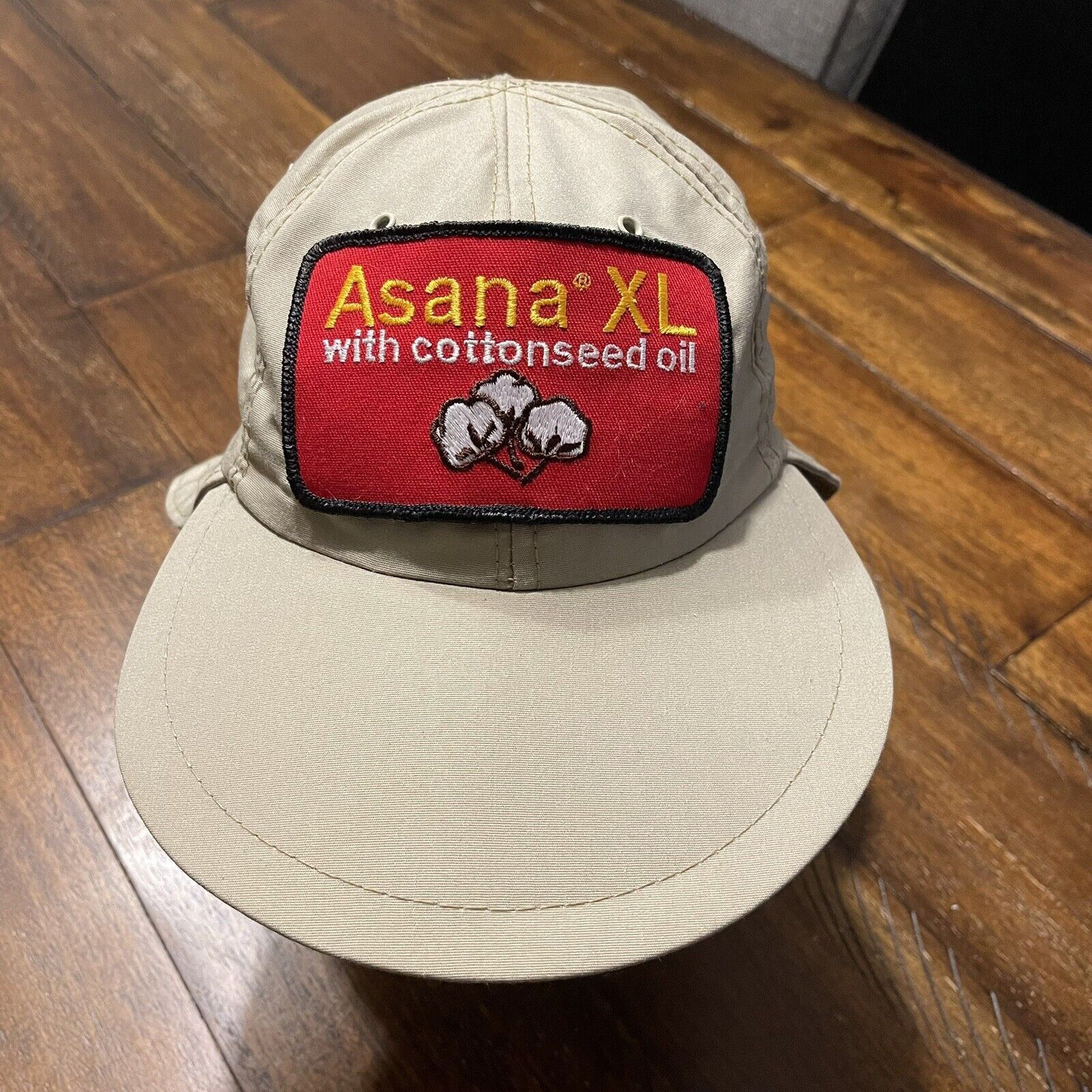 Vintage Vtg Asana XL Cottonseed Oil Patch Hat Products Farmer USA M Size ONE SIZE - 2 Thumbnail