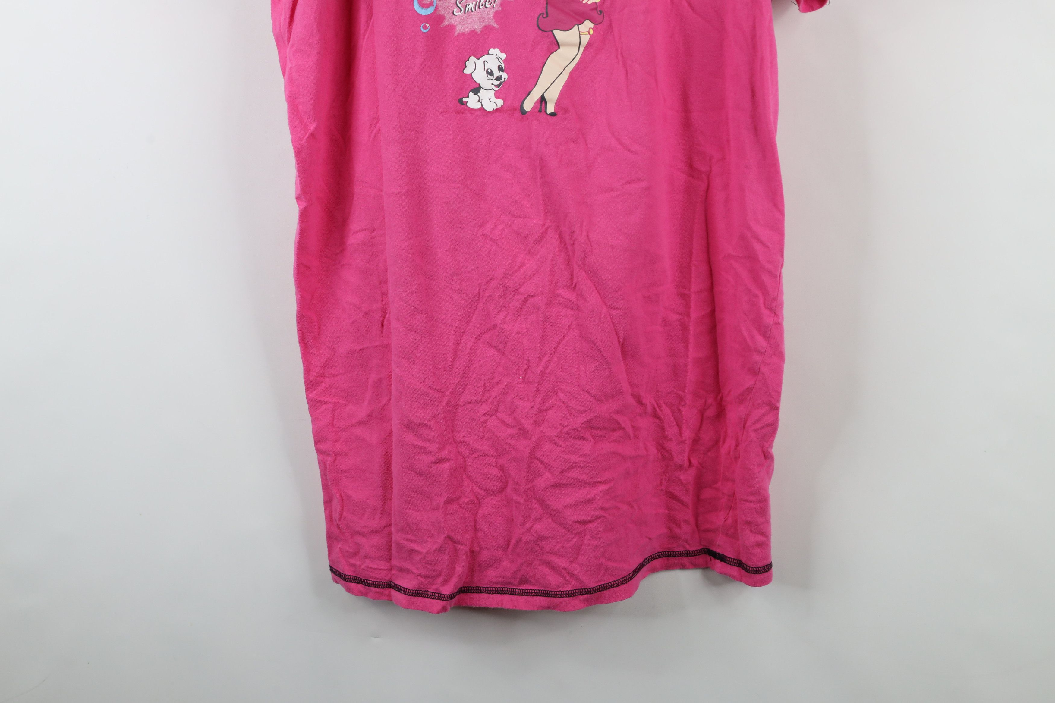Vintage Vintage Y2K Betty Boop x Coca Cola Night Gown Sleep T-Shirt Size XXL / US 16-18 / IT 52-54 - 3 Thumbnail