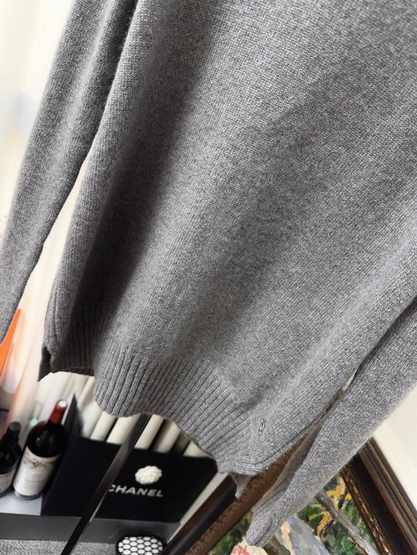 Loro Piana Loro Piana Gray Turtleneck Knit Top 42 Size M / US 6-8 / IT 42-44 - 3 Thumbnail