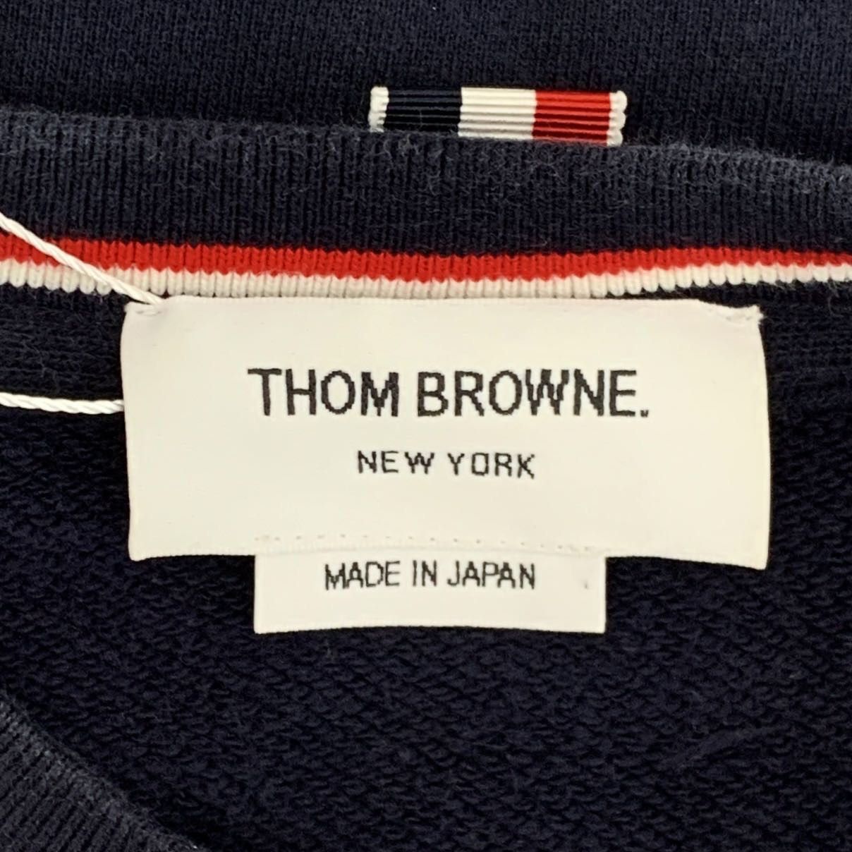 Thom Browne Thom Browne Navy Four-Bar Long Sleeve Sweatshirt K26WX Size US XS / EU 42 / 0 - 6 Thumbnail