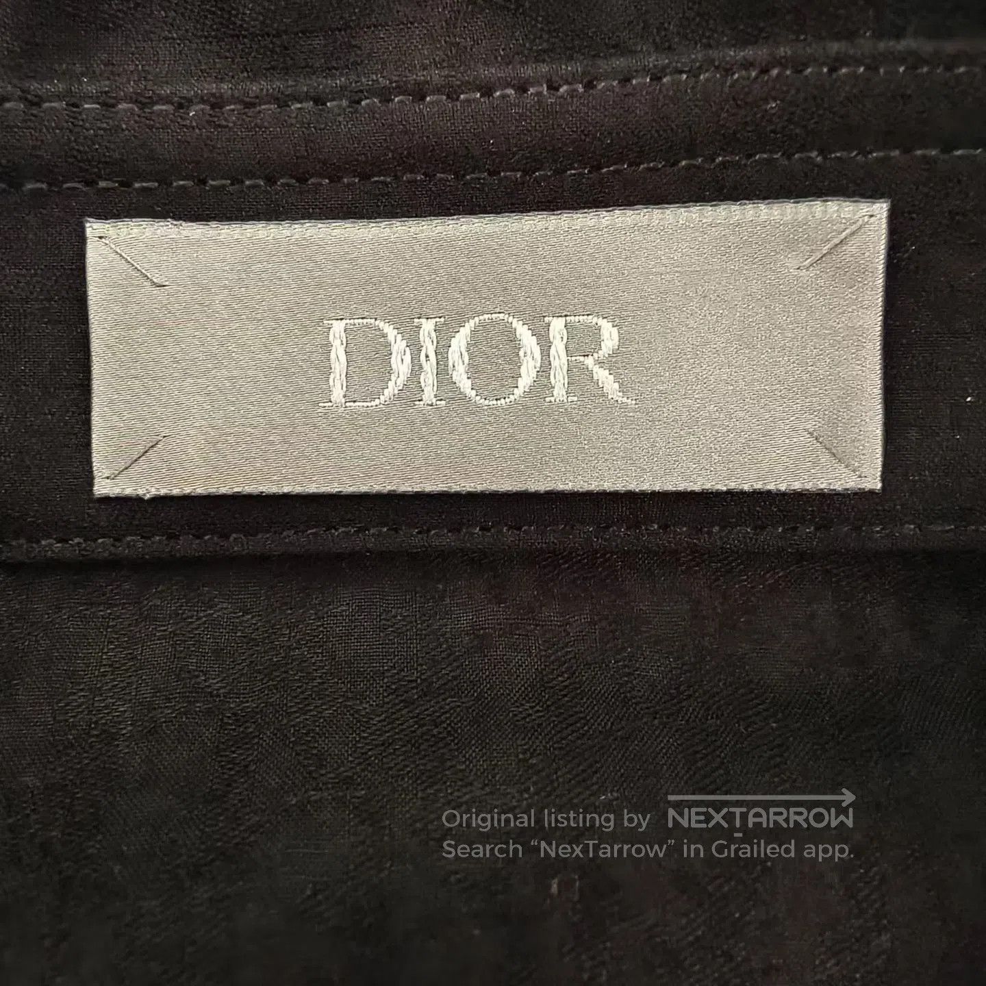 Dior Dior Black Tone-on-Tone All-Over Logo Print Shirt| Size US XXS / EU 40 - 3 Thumbnail