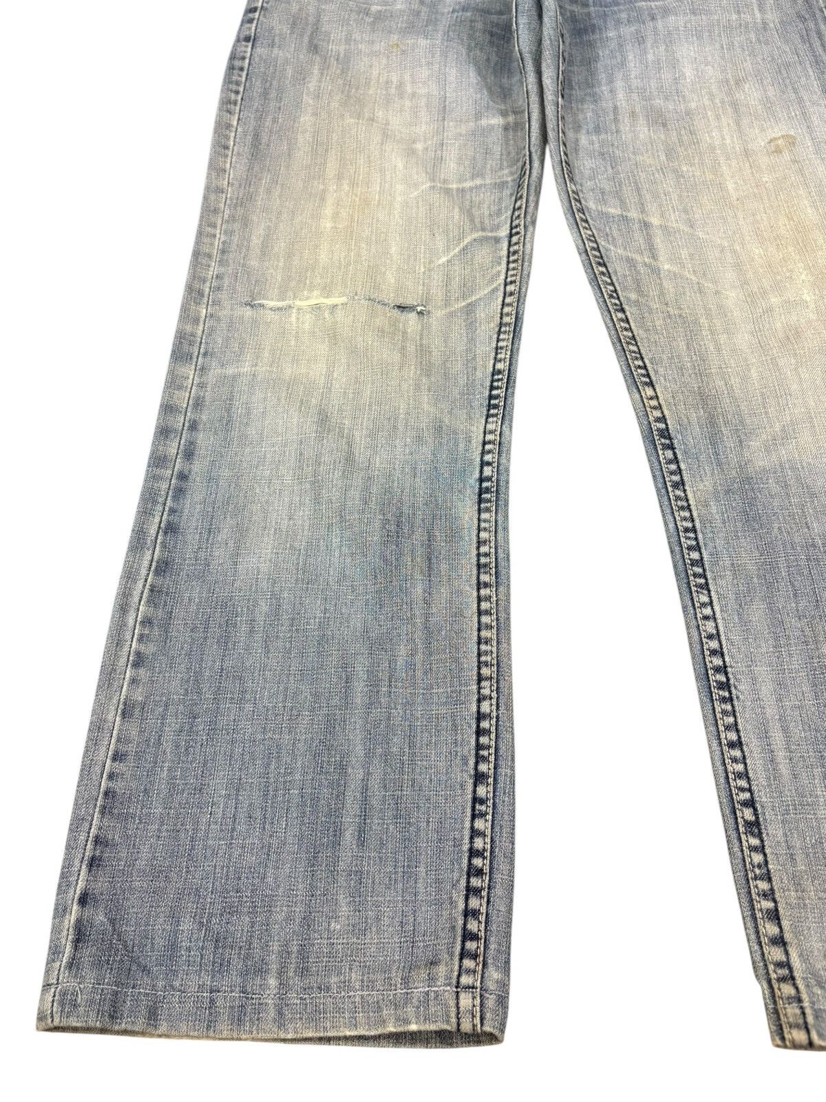 Giorgio Armani Vintage Giorgio Armani Faded Wash Distressed Loose Jeans Size US 34 / EU 50 - 6 Thumbnail