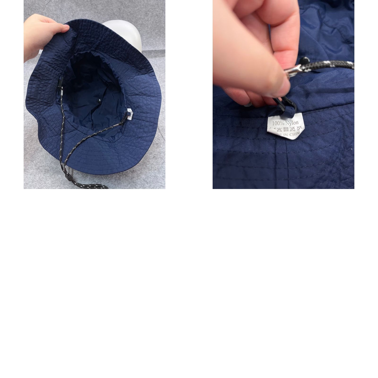 Vintage VINTAGE Bucket Sun Hat Adult One Size Blue 100% Nylon Fish Hunt Camp Hike Outdoors Size ONE SIZE - 9 Thumbnail