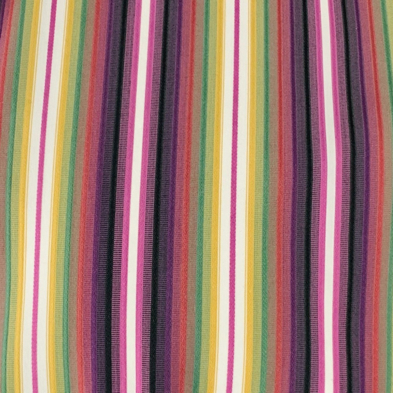 Etro ETRO Purple Green Stripe Cotton Button Up Long Sleeve Shirt Size US XL / EU 56 / 4 - 2 Thumbnail