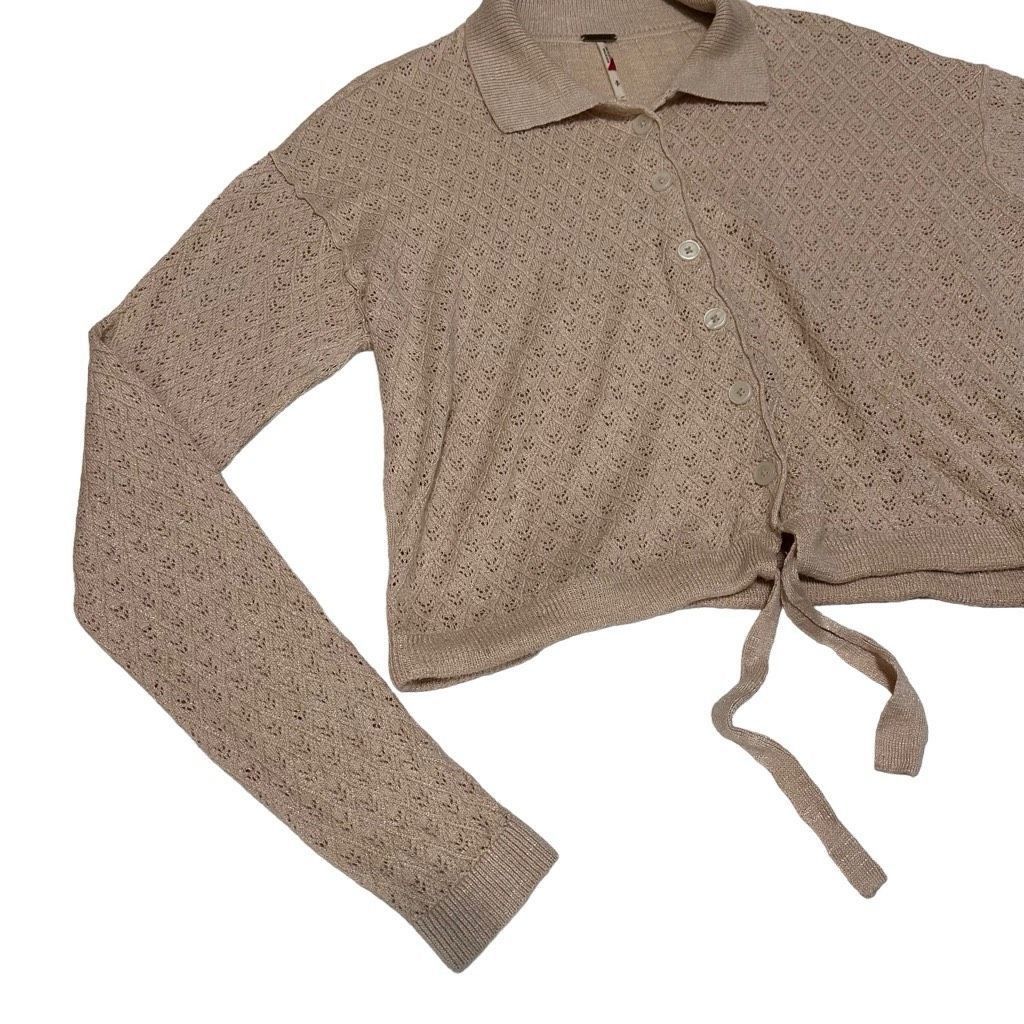 Free People Free People | Betty Tie Knit Sweater Size S / US 4 / IT 40 - 2 Thumbnail
