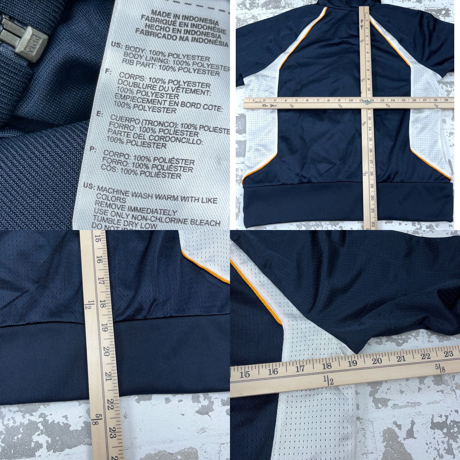 Adidas Adidas Hoodie Women M Blue White Full Zip Hooded Sweatshirt Activewear Casual Travel Jackets Sport Logo Modern Size M / US 6-8 / IT 42-44 - 8 Thumbnail