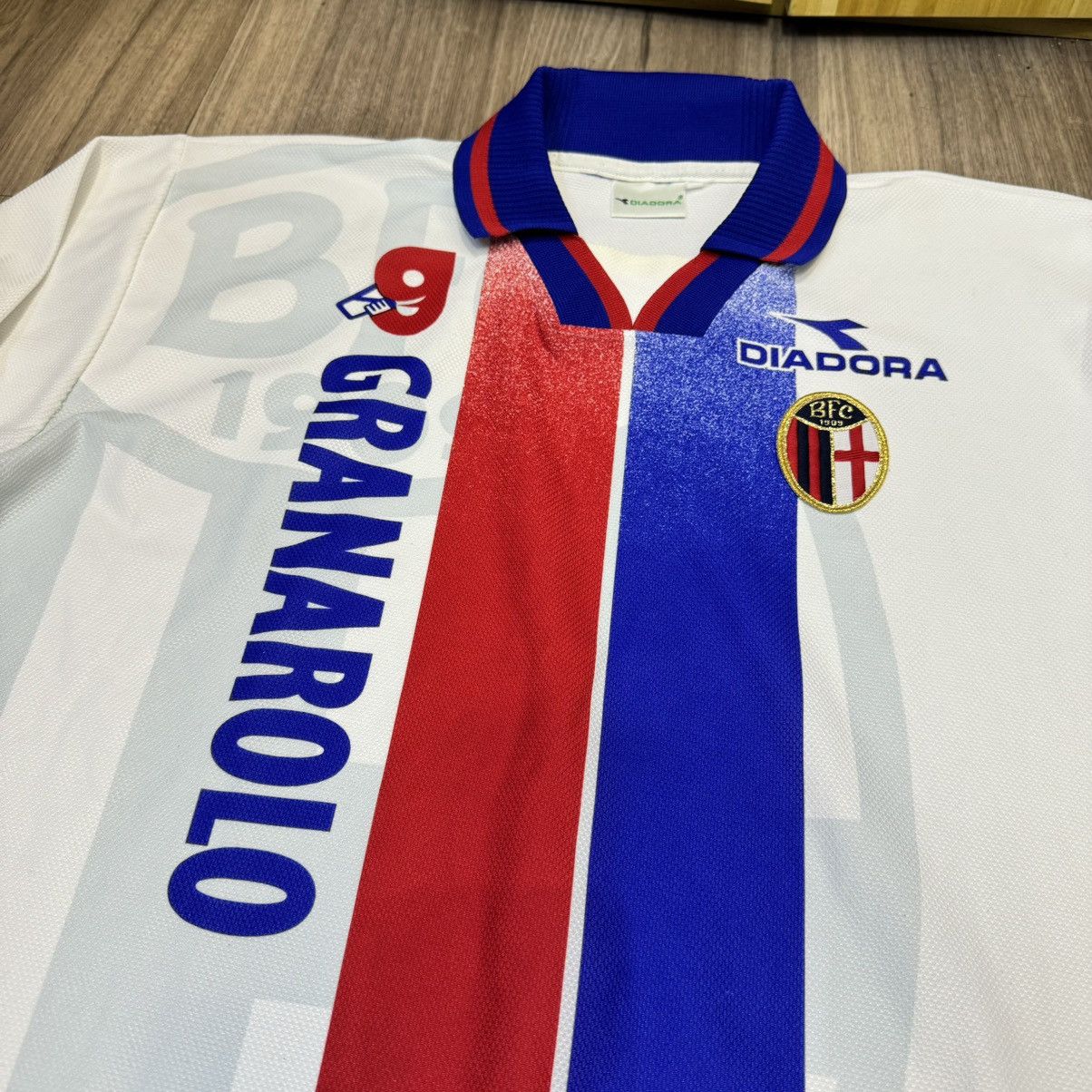 Diadora Bologna 98/99 away longsleeves shirt Size US XL / EU 56 / 4 - 3 Thumbnail