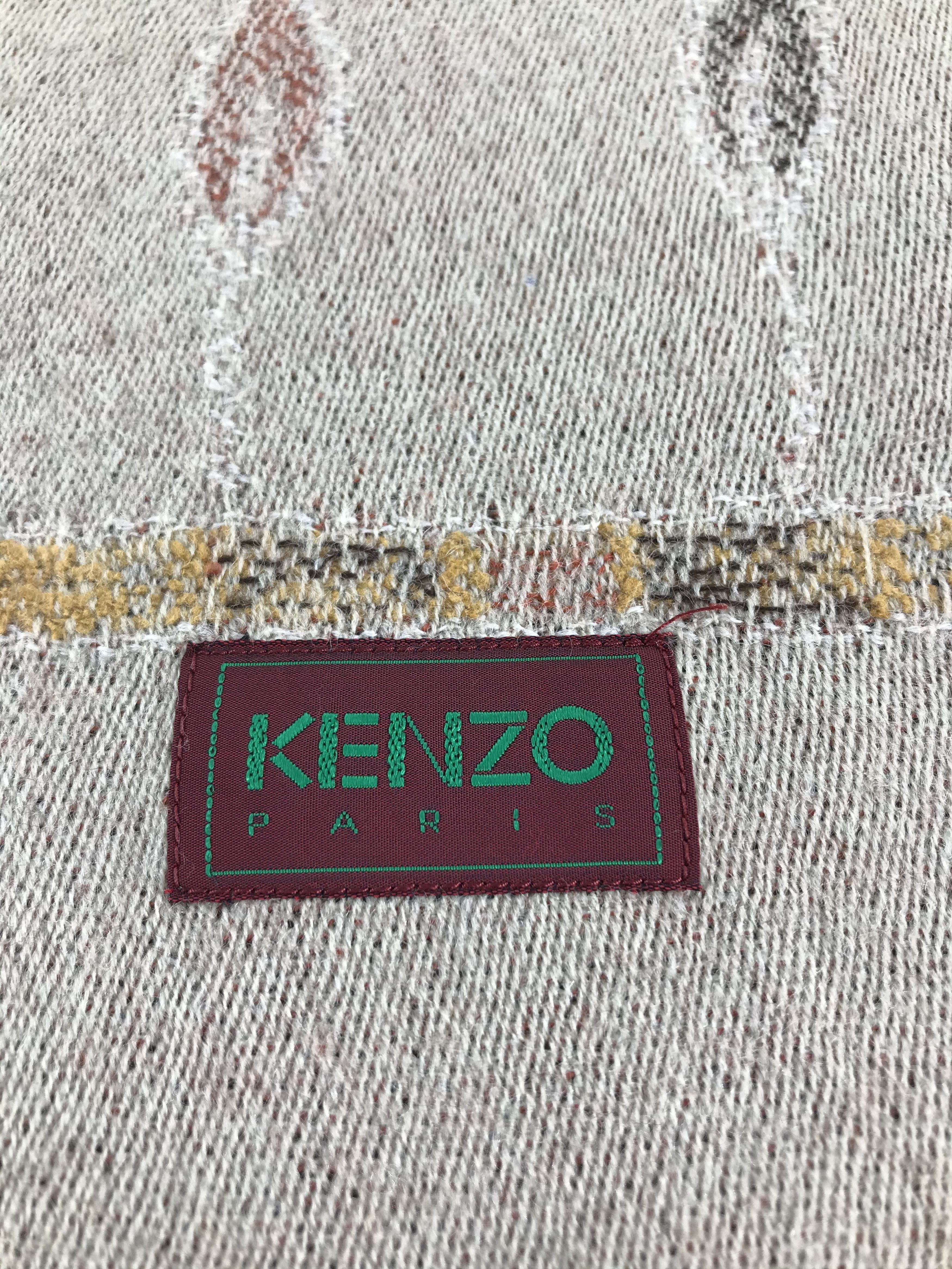 Kenzo Kenzo Wool Scarf Muffler Neckwear V515 Size ONE SIZE - 4 Thumbnail