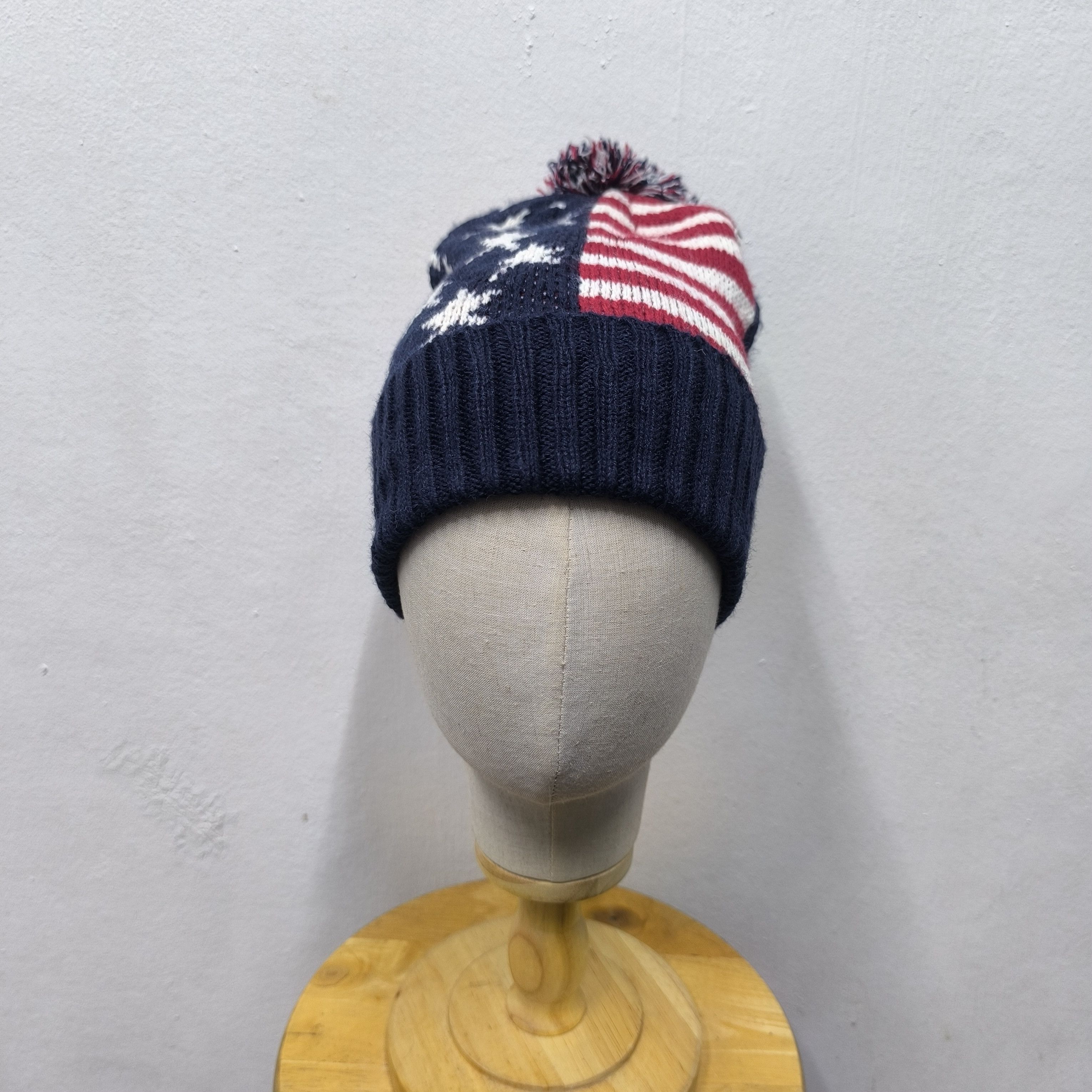 Japanese Brand 💥 American flag design skiwear beanie hat Size ONE SIZE - 2 Thumbnail