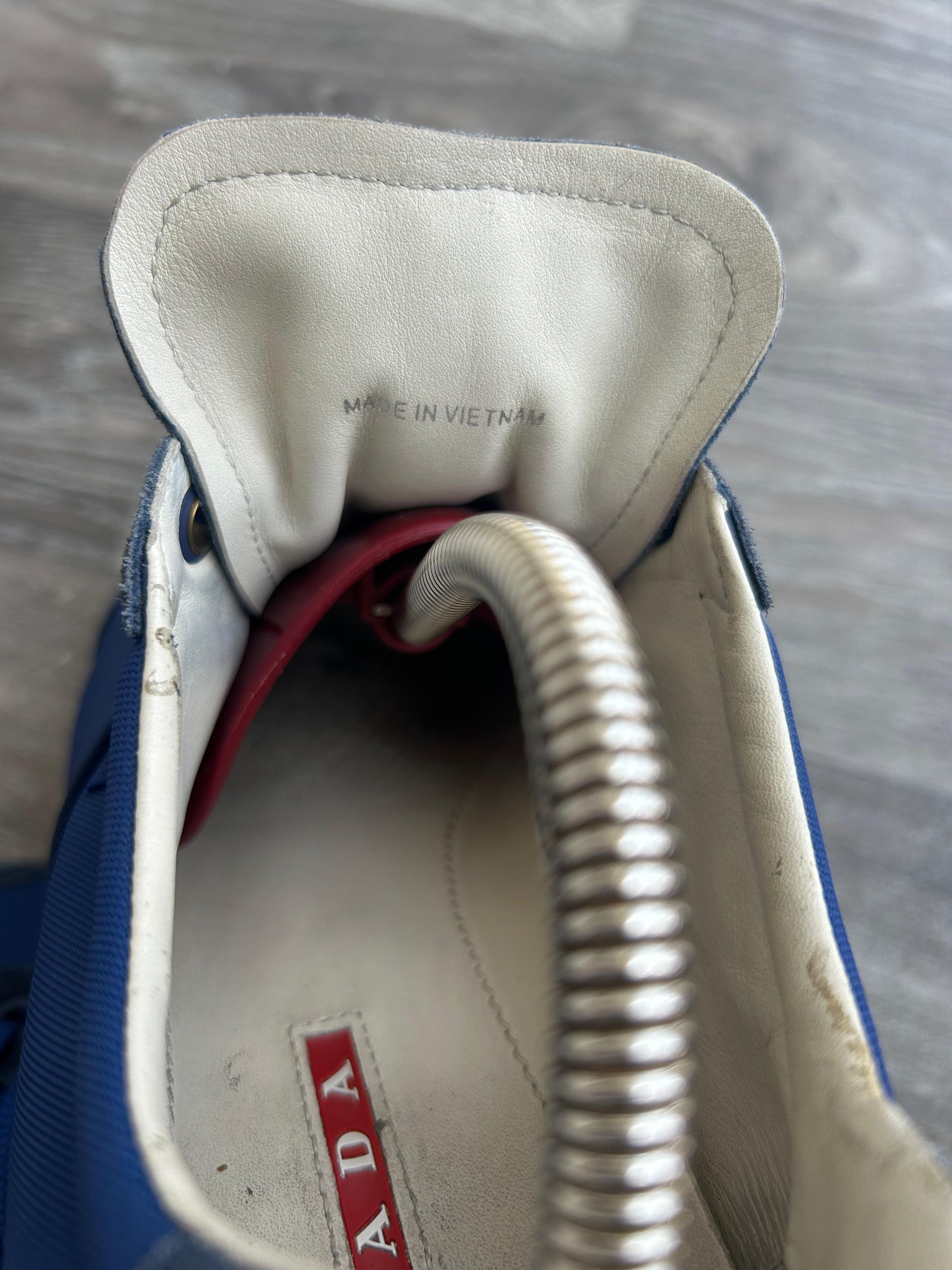 Prada Prada Linea Rossa Low Top Sneakers In Blue Suede Sz 42 Size US 9 / EU 42 - 9 Thumbnail