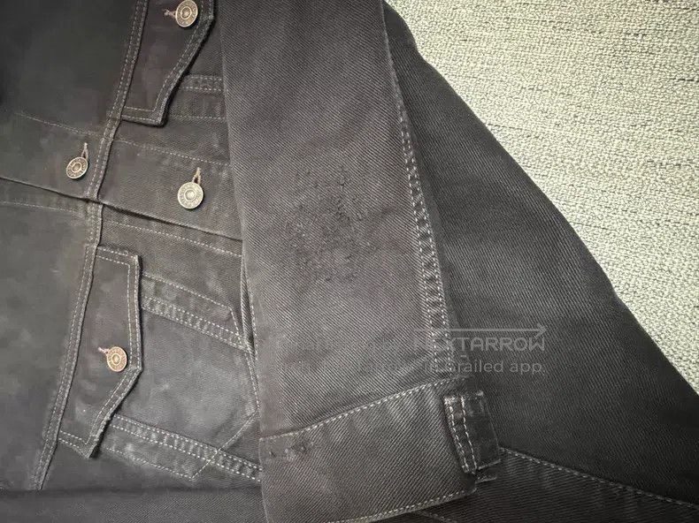 Balenciaga Balenciaga Double B distressed destroy denim jacket Size US S / EU 44-46 / 1 - 4 Thumbnail