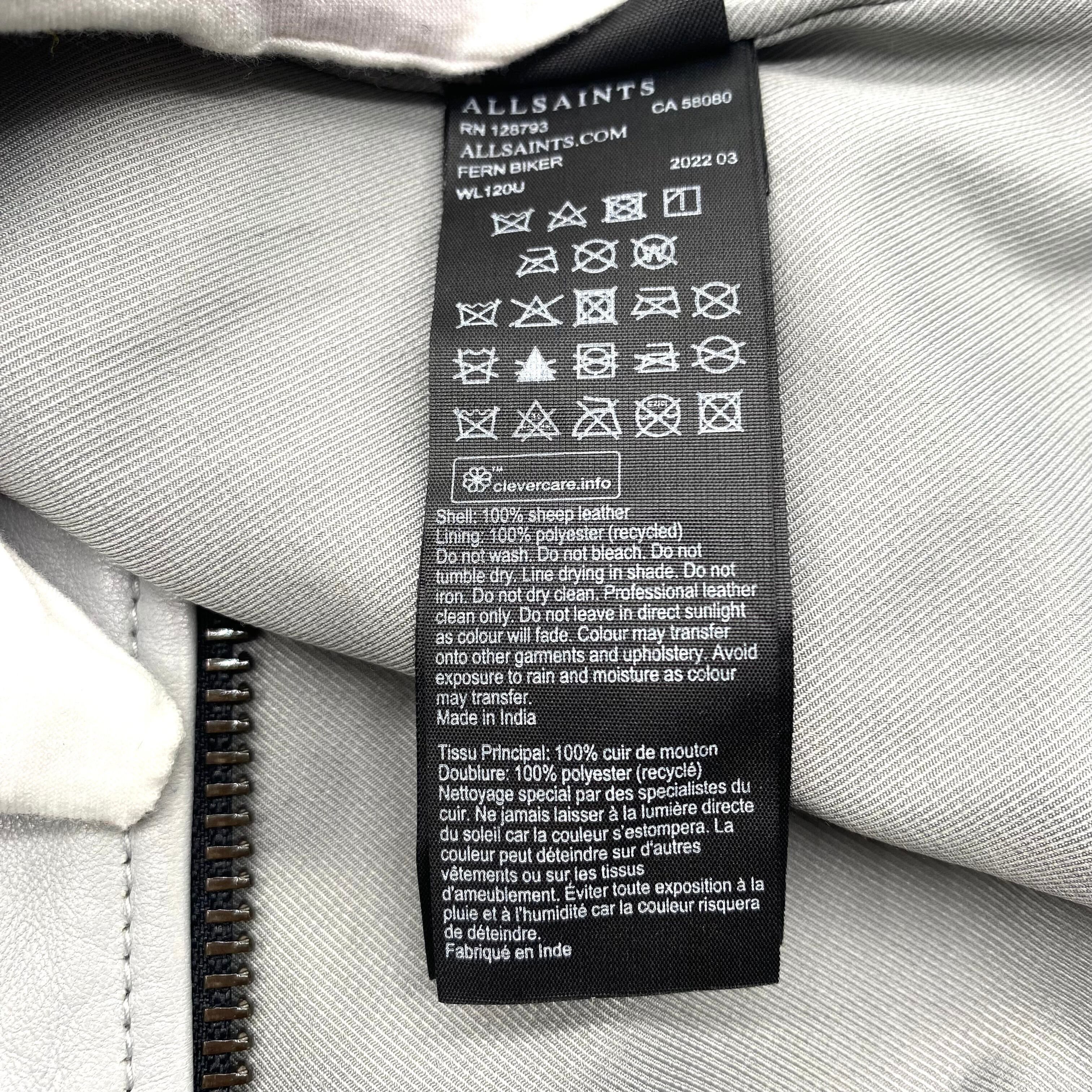 Allsaints All Saints Sheep Skin Ryders Jacket Size XS / US 0-2 / IT 36-38 - 6 Thumbnail