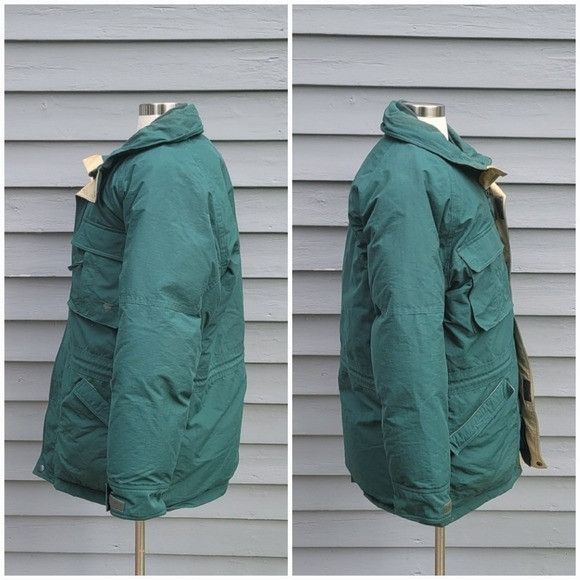 Vintage Vintage 80s Green Fall Plaid Field & Stream Goose Down Insul Size US L / EU 52-54 / 3 - 5 Thumbnail
