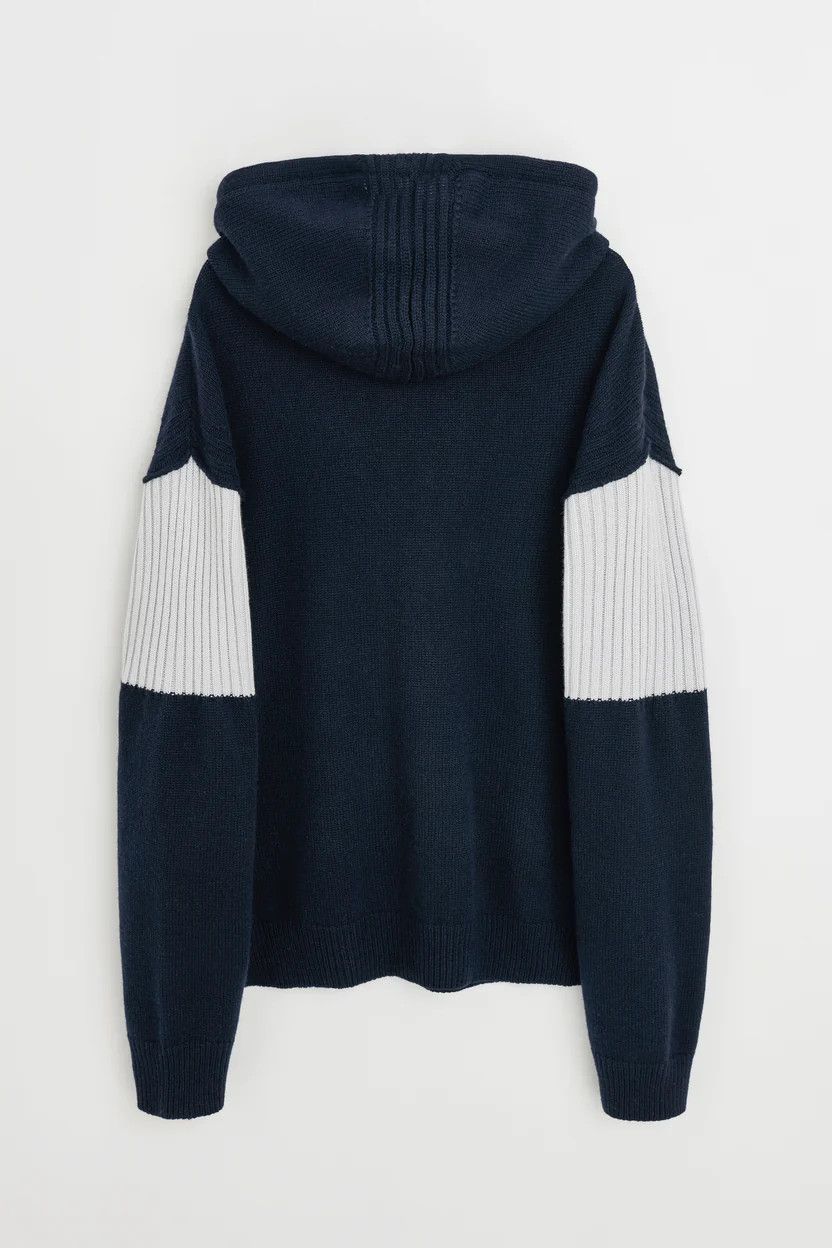 Judy Turner o1mle0225 Unisex Leif Hoodie in White Midnight Blue Size US L / EU 52-54 / 3 - 2 Thumbnail