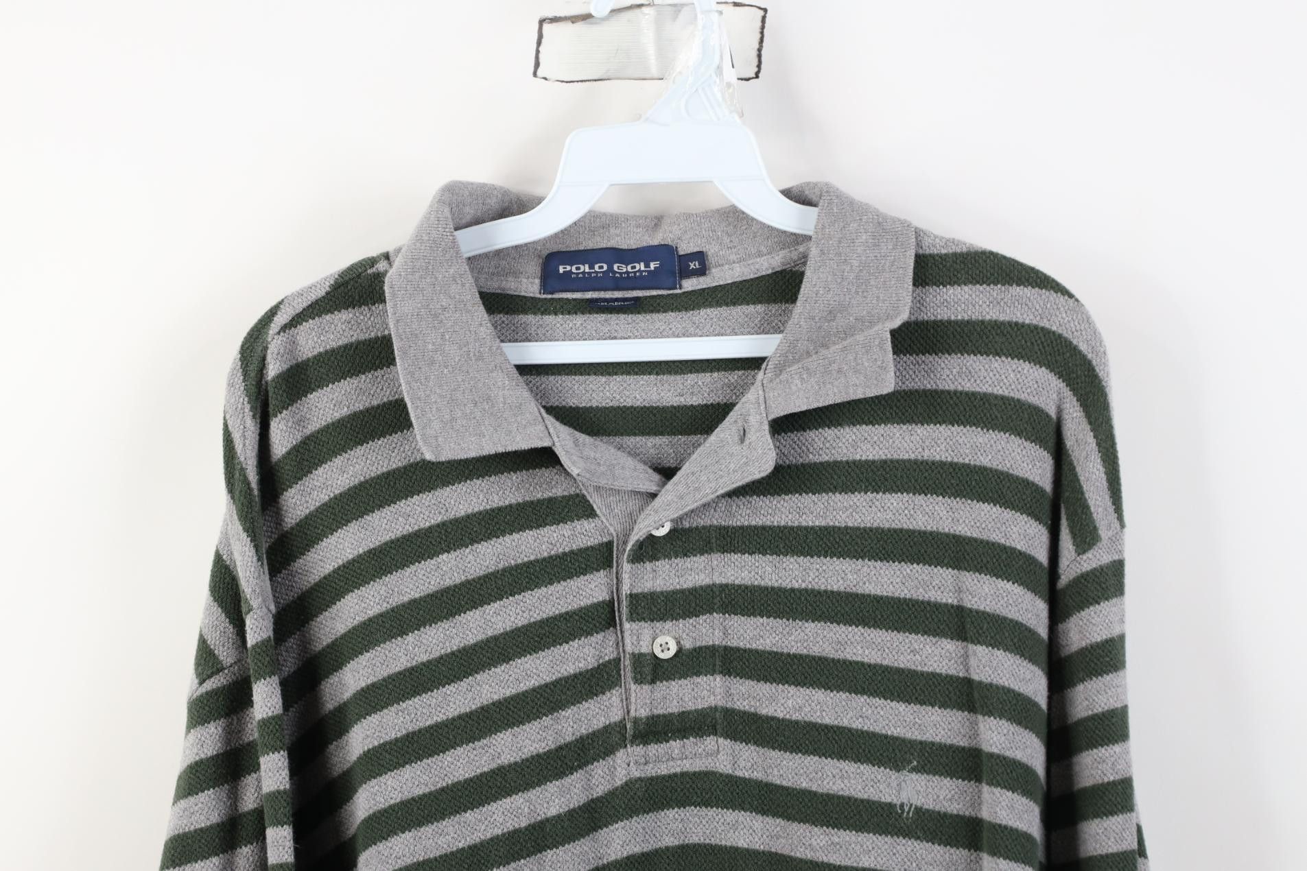 Polo Ralph Lauren Vintage 90s Polo Golf Ralph Lauren Knit Long Sleeve Polo Size US XL / EU 56 / 4 - 2 Thumbnail