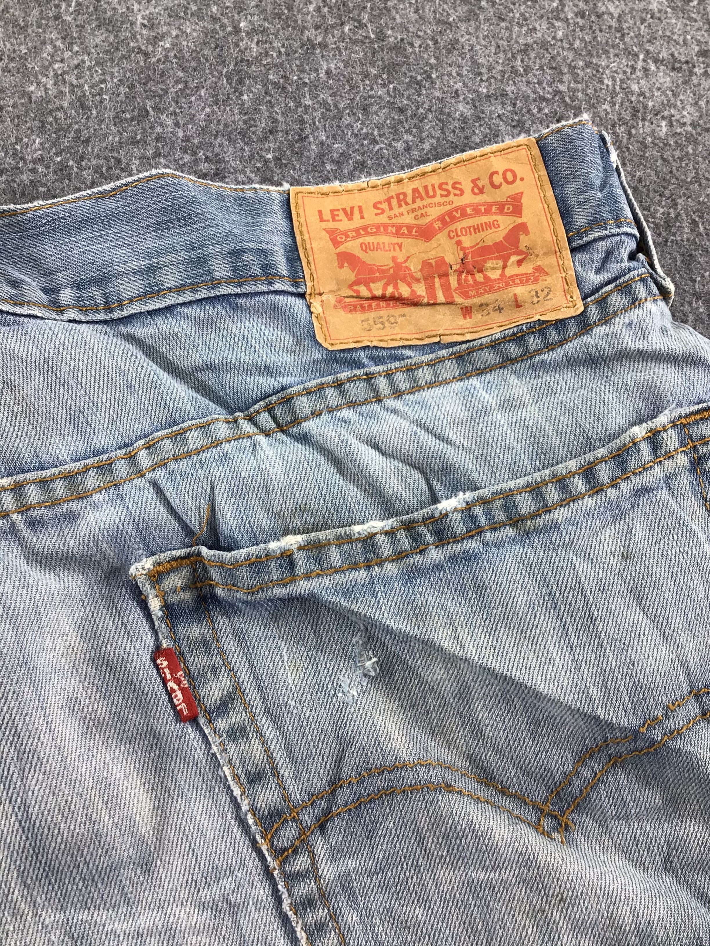 Levi's Vintage Levis 559 Jeans Distressed Denim -J482 Size US 37 - 5 Thumbnail