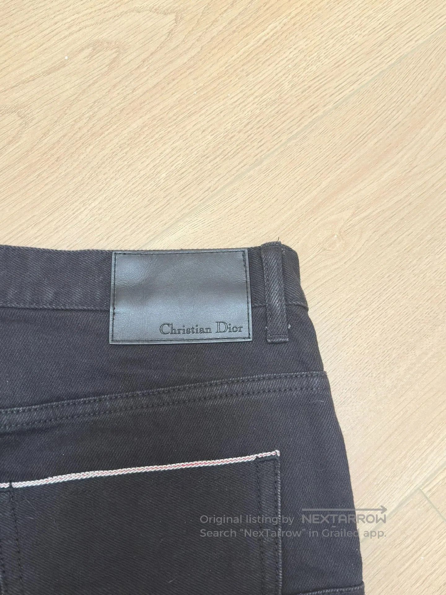 Dior Dior CD Embroidered Logo Black Jeans. Size US 30 / EU 46 - 4 Thumbnail