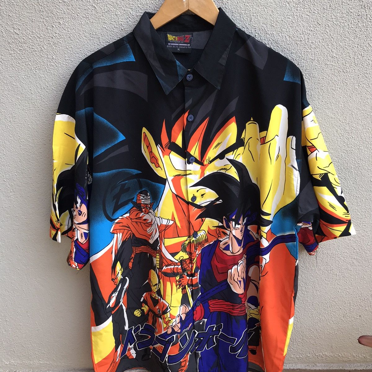 Anime × Cartoon Network × Vintage Vintage DRAGONBALL Z hawaiian shirt anime rare design Size US XL / EU 56 / 4 - 2 Thumbnail