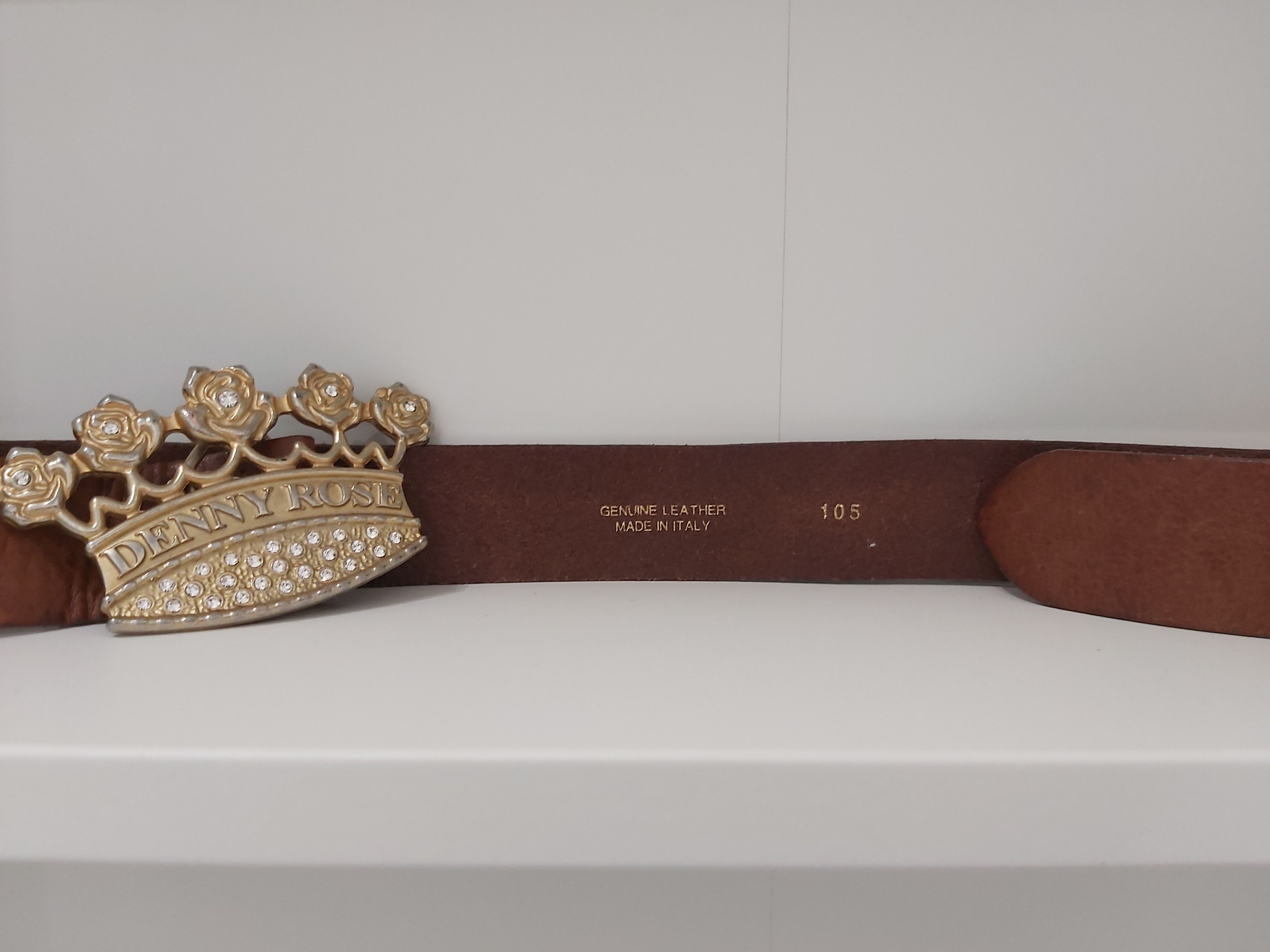 Other Y2K Denny Rose belt. Large crown crystals leather Italy Size ONE SIZE - 7 Thumbnail