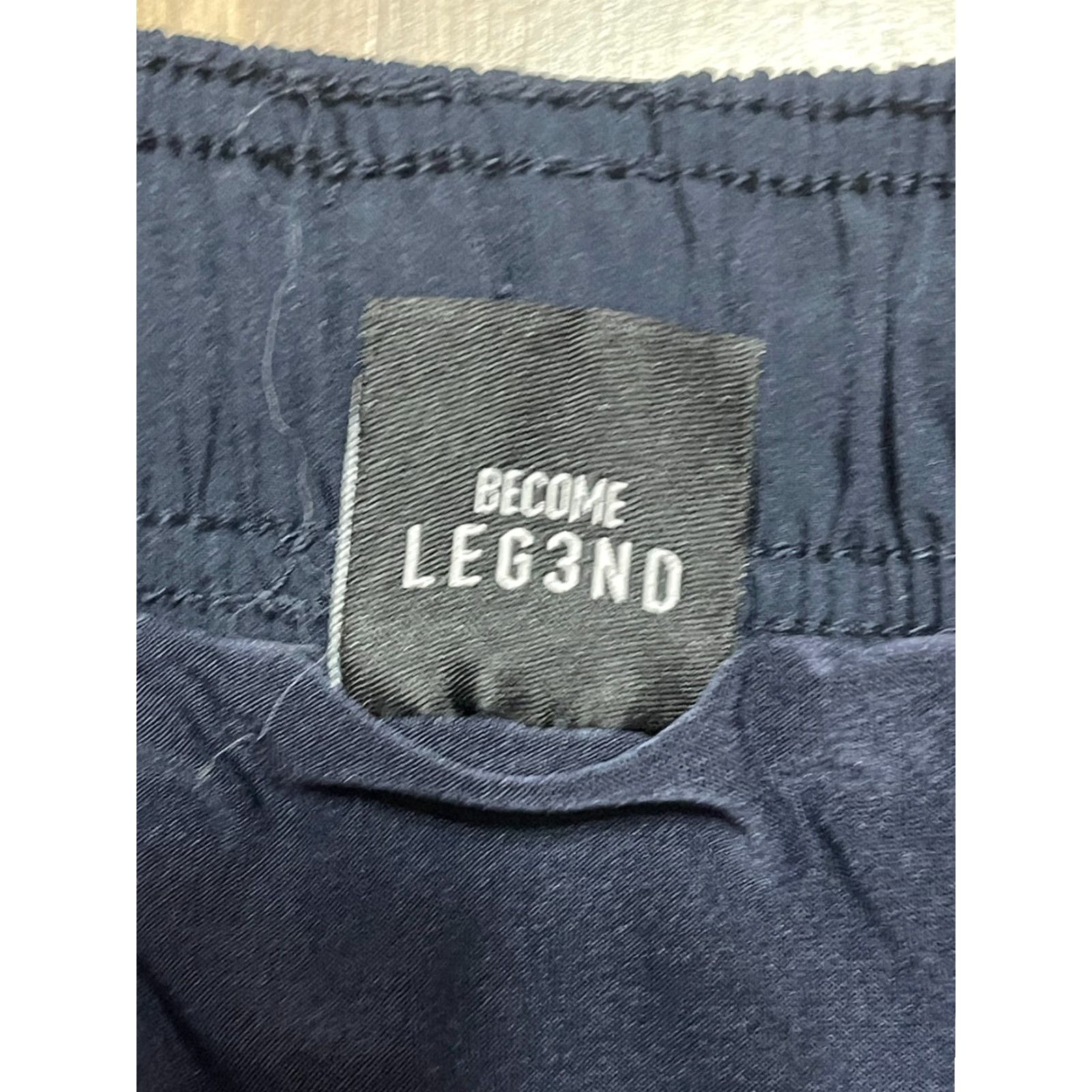 Vintage Legend Shorts, Men's Large, Blue, Tie Waist, Athletic Wear Size US 33 - 5 Thumbnail