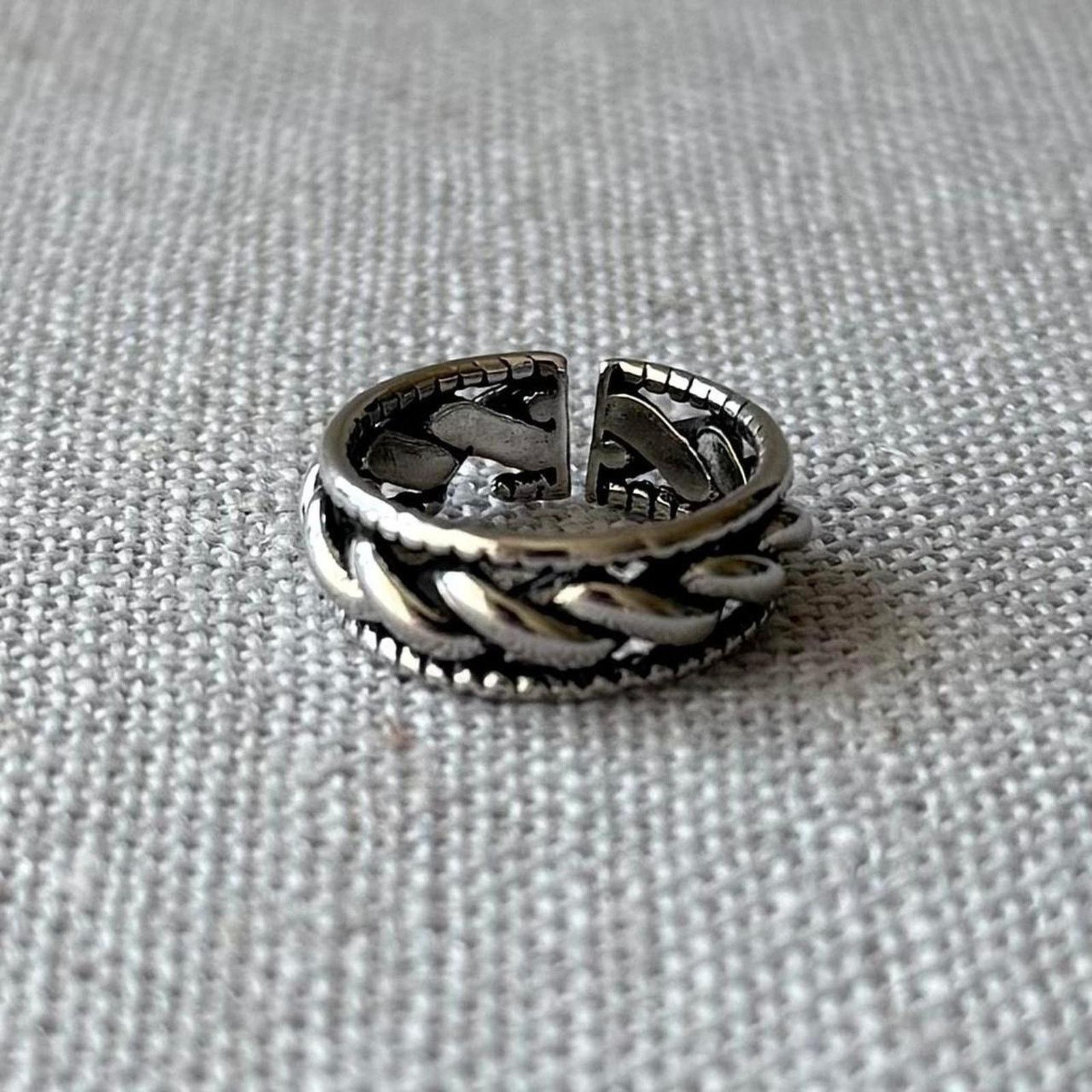 Other Silver twisted rope ring WMNS Size ONE SIZE - 1 Thumbnail
