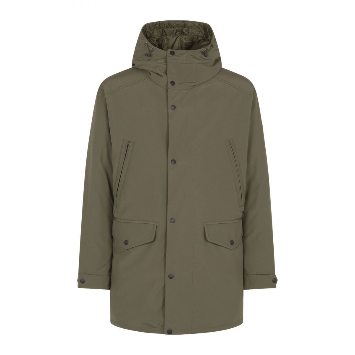 Moncler o1s22i1n1124 Reversible Long Down Jacket in Khaki Size US XL / EU 56 / 4 - 1 Thumbnail