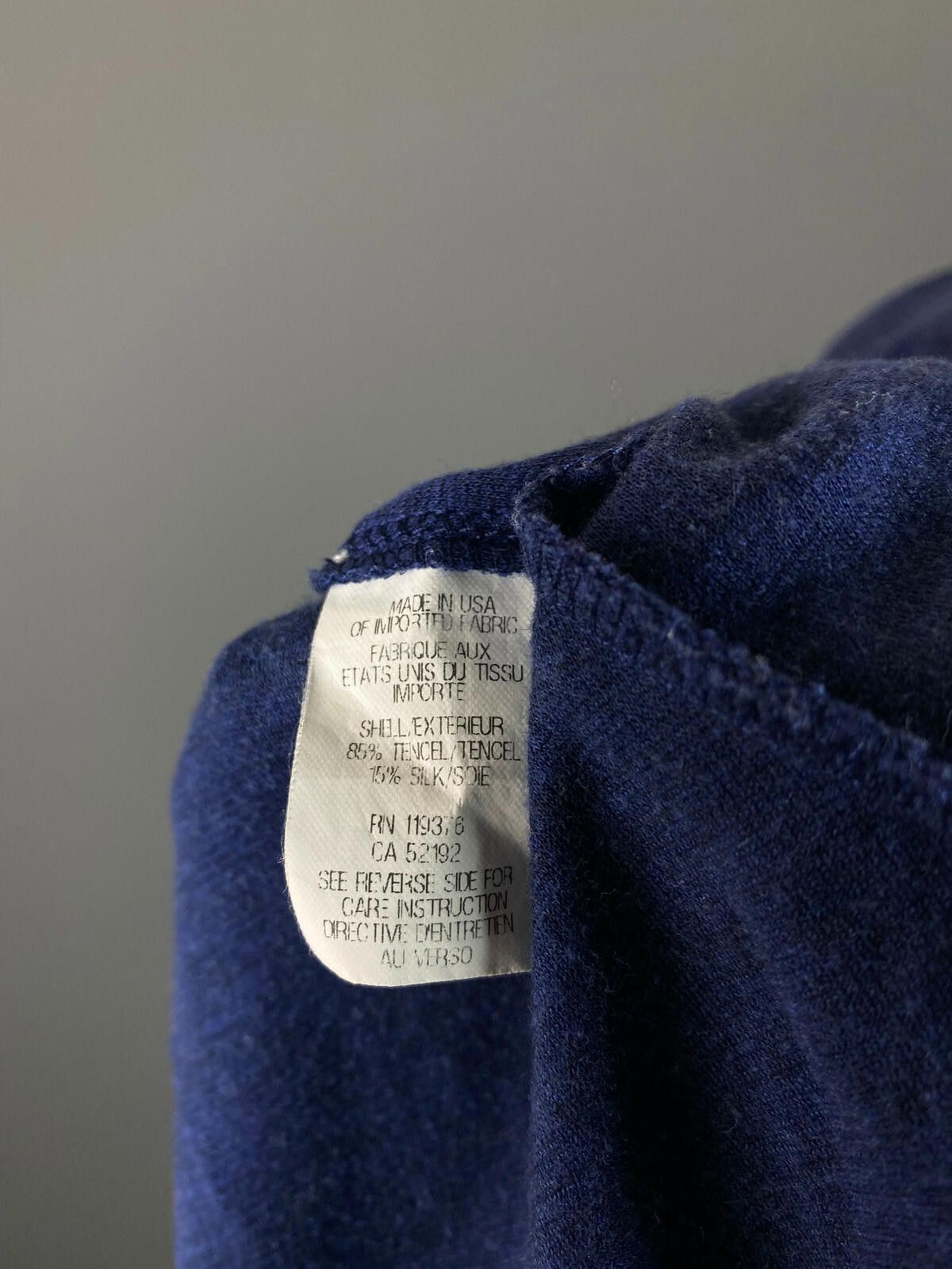Helmut Lang Ladies HELMUT LANG Designer Blue Silk Blouse Shirt Size M / US 6-8 / IT 42-44 - 11 Thumbnail