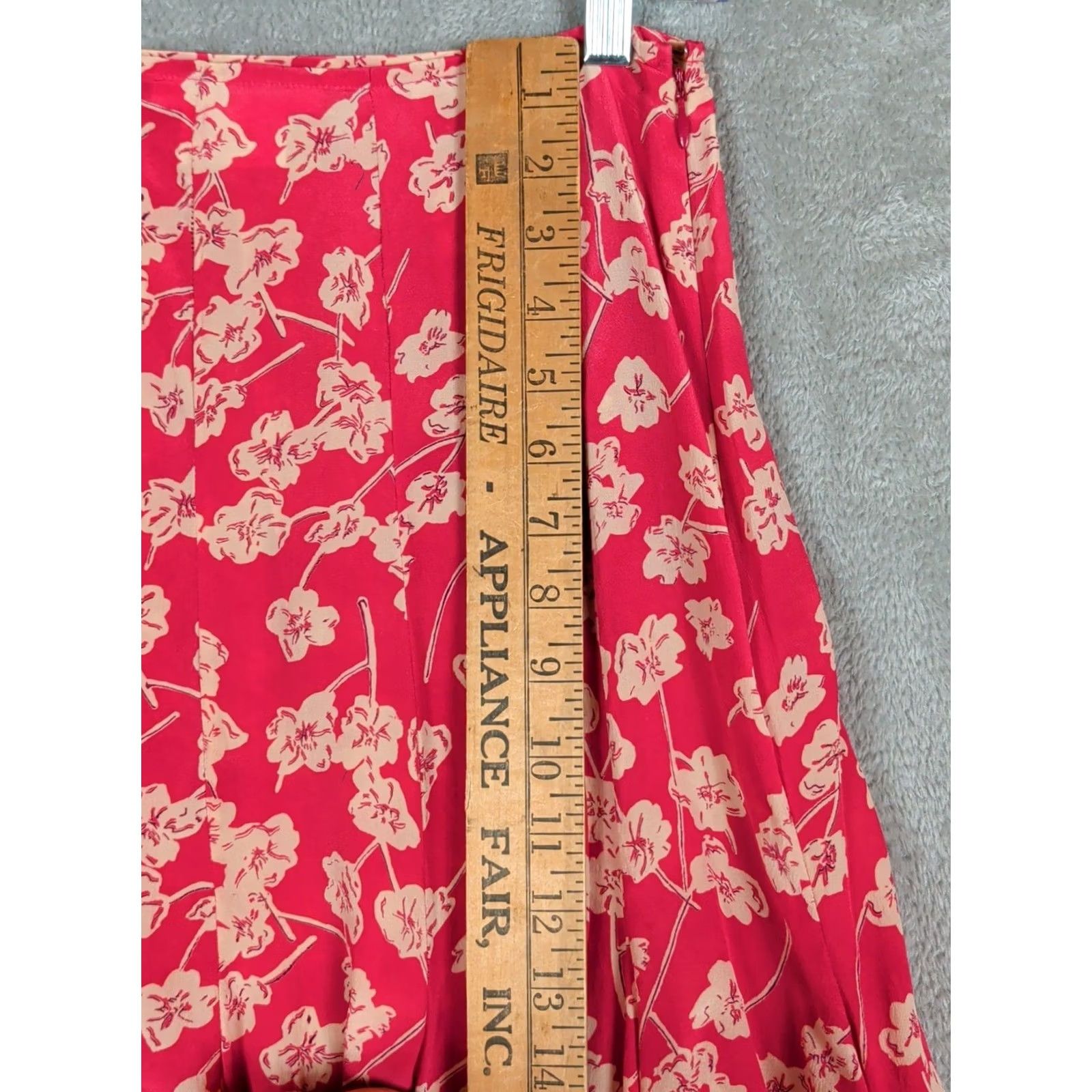 Nicole Farhi Nicole Farhi Silk Skirt Women's Size 2 Pink Floral Fairy A-Line Knee Length Chiffon Zip Summer Spring Size 26" / US 2 / IT 38 - 6 Thumbnail