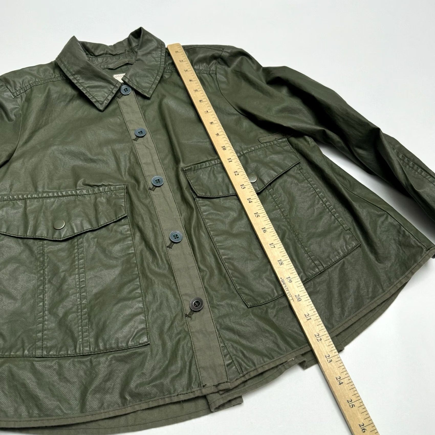 Anthropologie Hei Hei Anthropologie Women's Small Olive Utility Button Up Shirt Size S / US 4 / IT 40 - 7 Thumbnail
