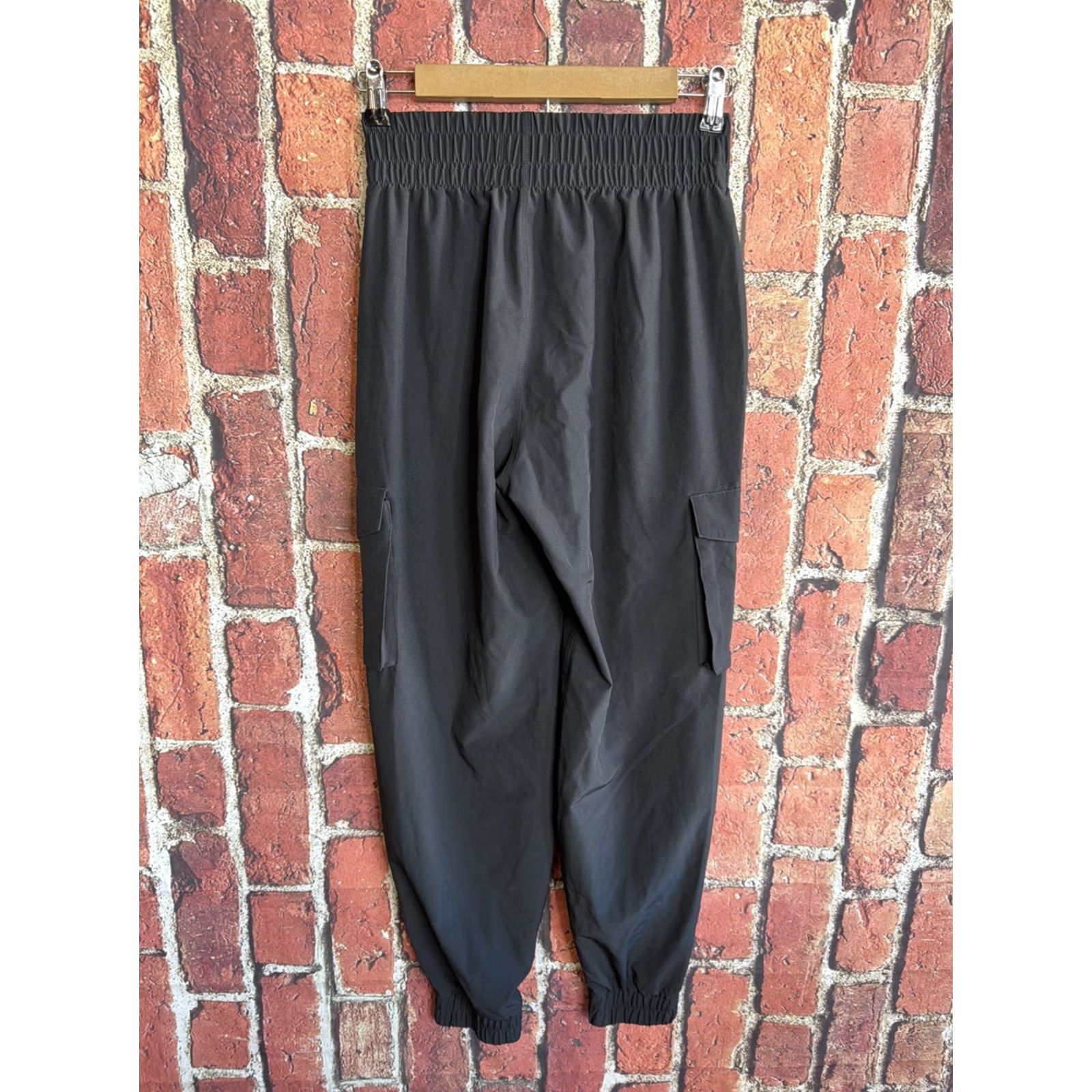 Abercrombie & Fitch Abercrombie & Fitch Jogger Pants Womens XS Black Drawstring Activewear Casual Travel Size 26" / US 2 / IT 38 - 3 Thumbnail