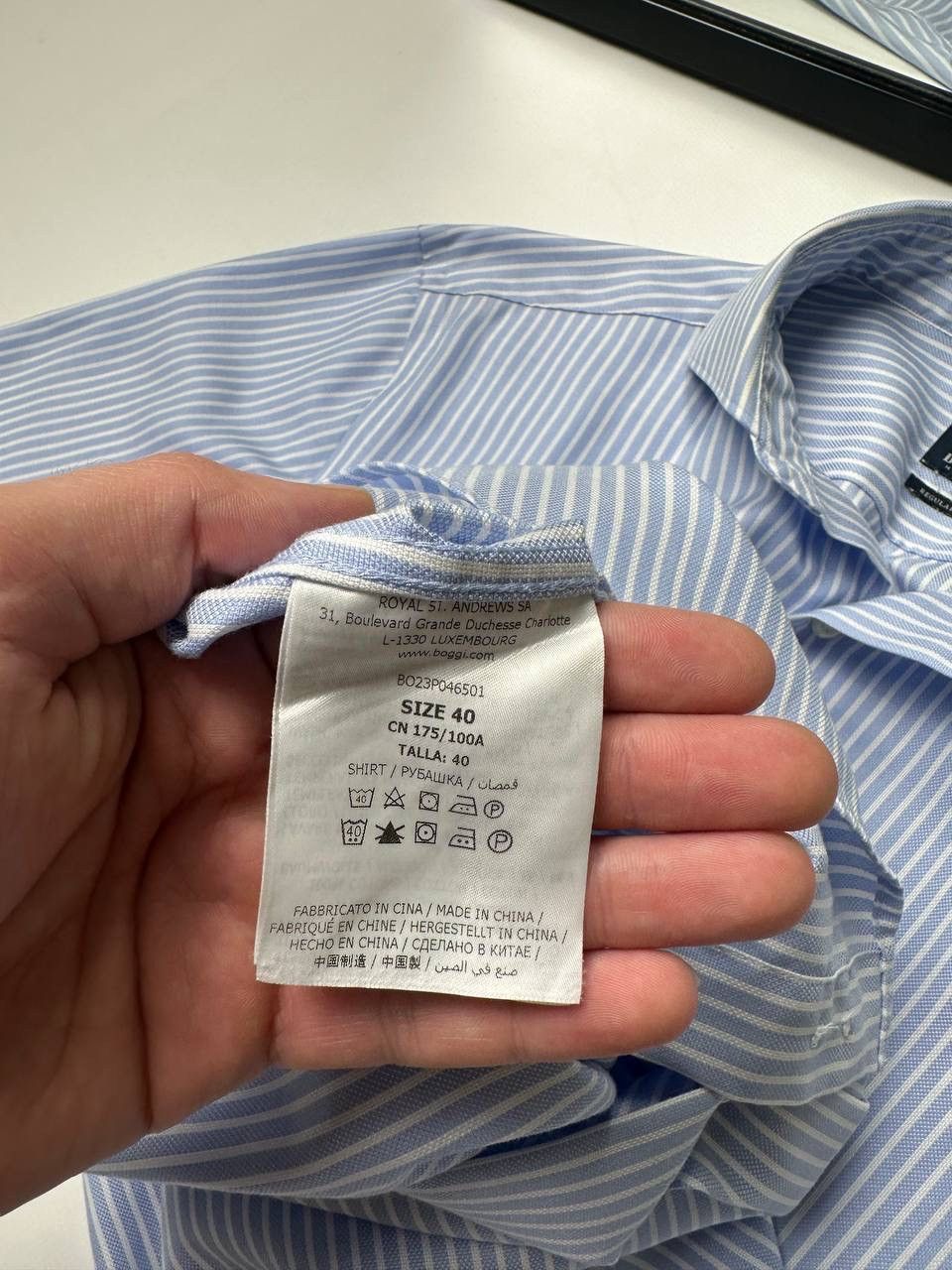 Boggi Boggi Milano Striped 90s OldMoney Vibe Blue Shirt Button Up Size US L / EU 52-54 / 3 - 5 Thumbnail