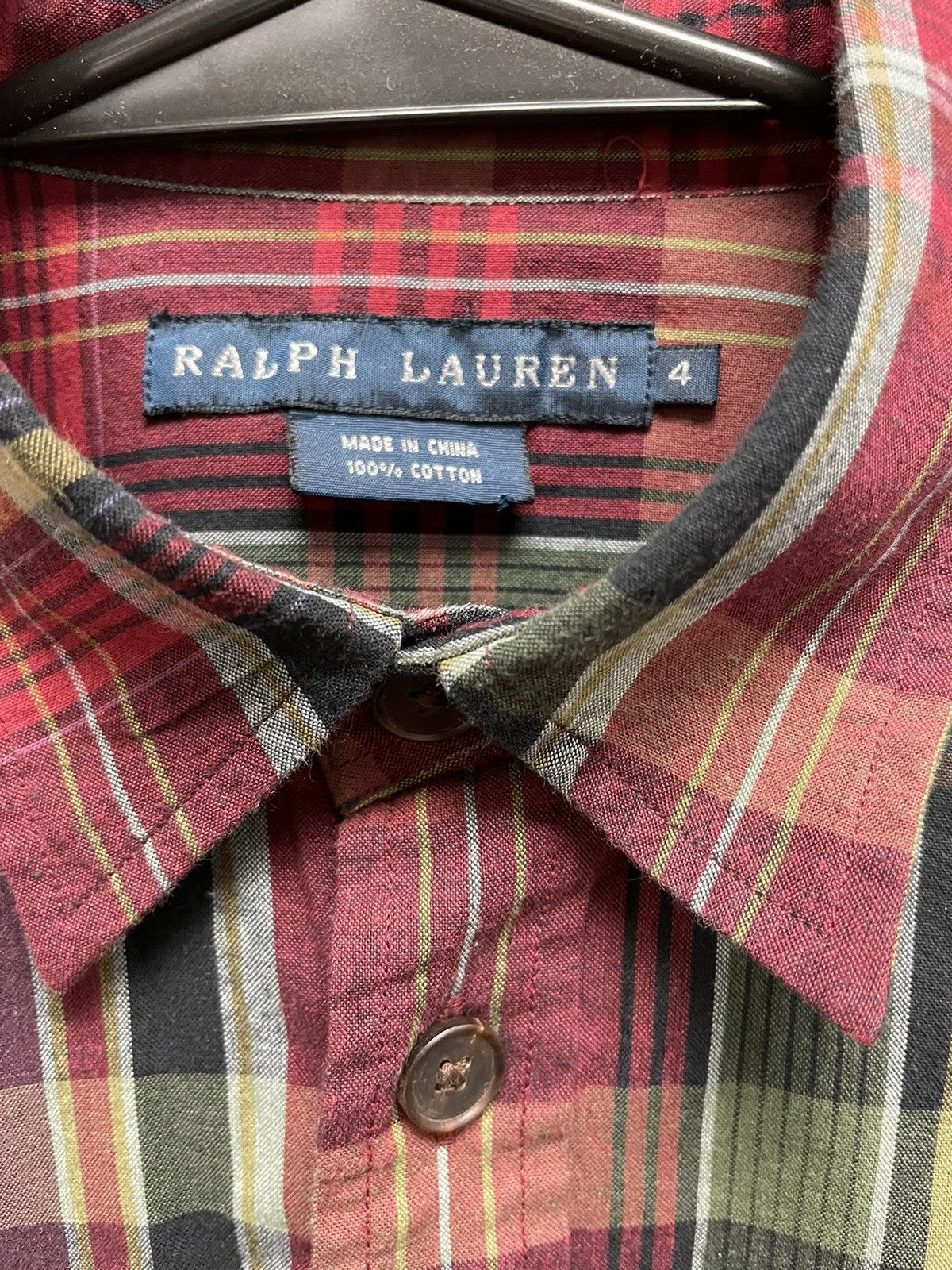 Ralph Lauren Blue Label × Vintage Plaid Cotton Field Shirt Size S / US 4 / IT 40 - 2 Thumbnail