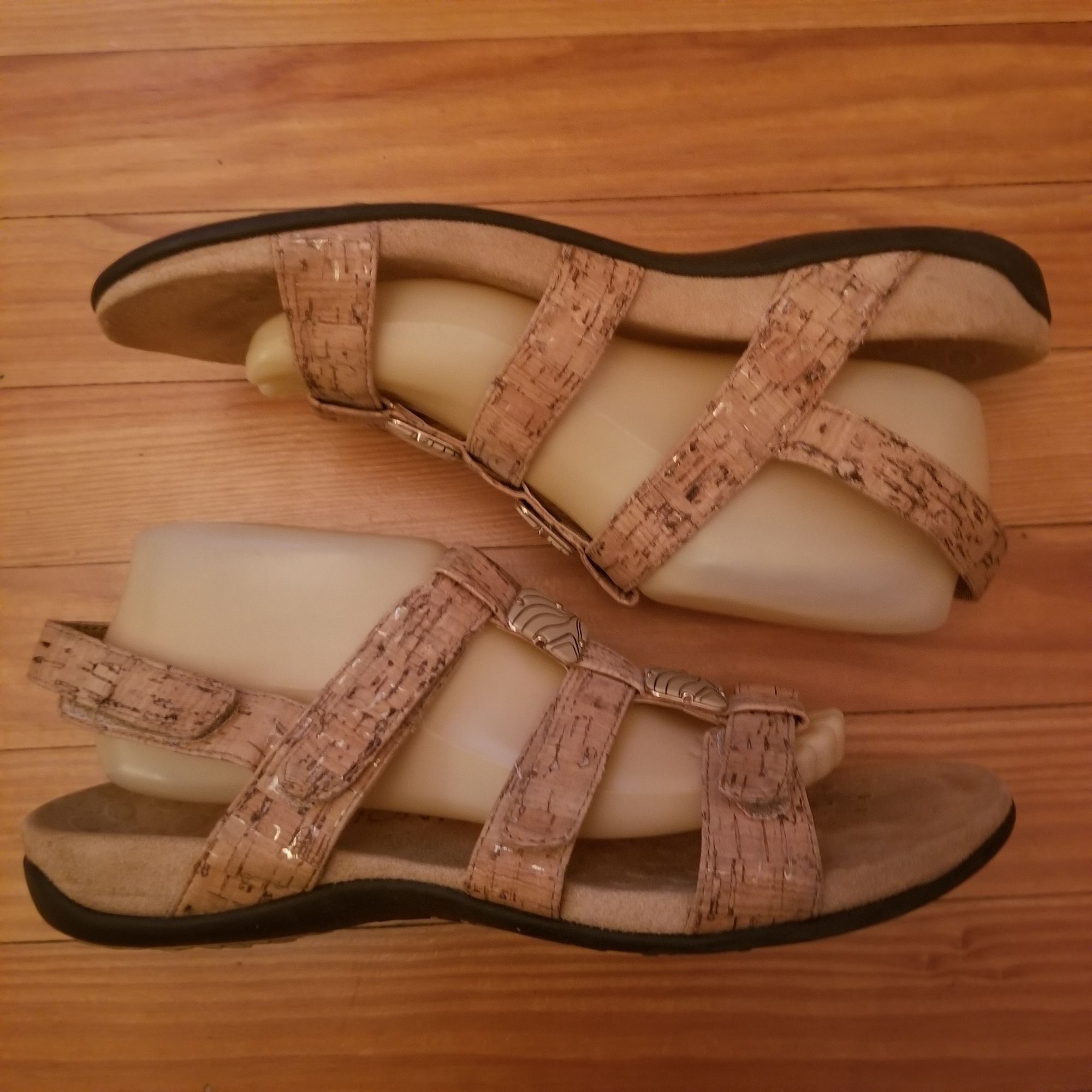 Vionic Vionic 10 Tan AMBER Comfort Shoes Leather Sandals Adjustable Size US 10 / IT 40 - 7 Thumbnail