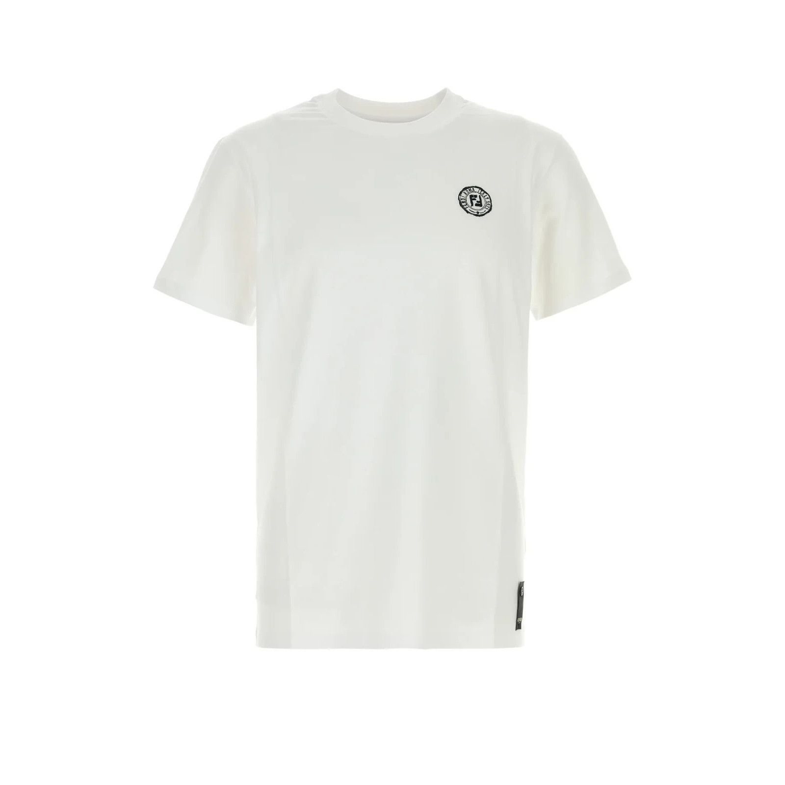 FENDI White Cotton T-shirt New )