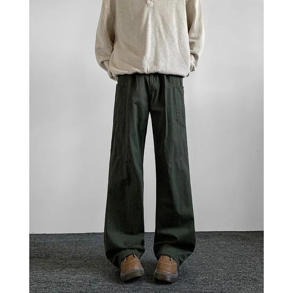 Japanese Brand Retro loose straight leg casual jeans Size US 32 / EU 48 - 5 Thumbnail