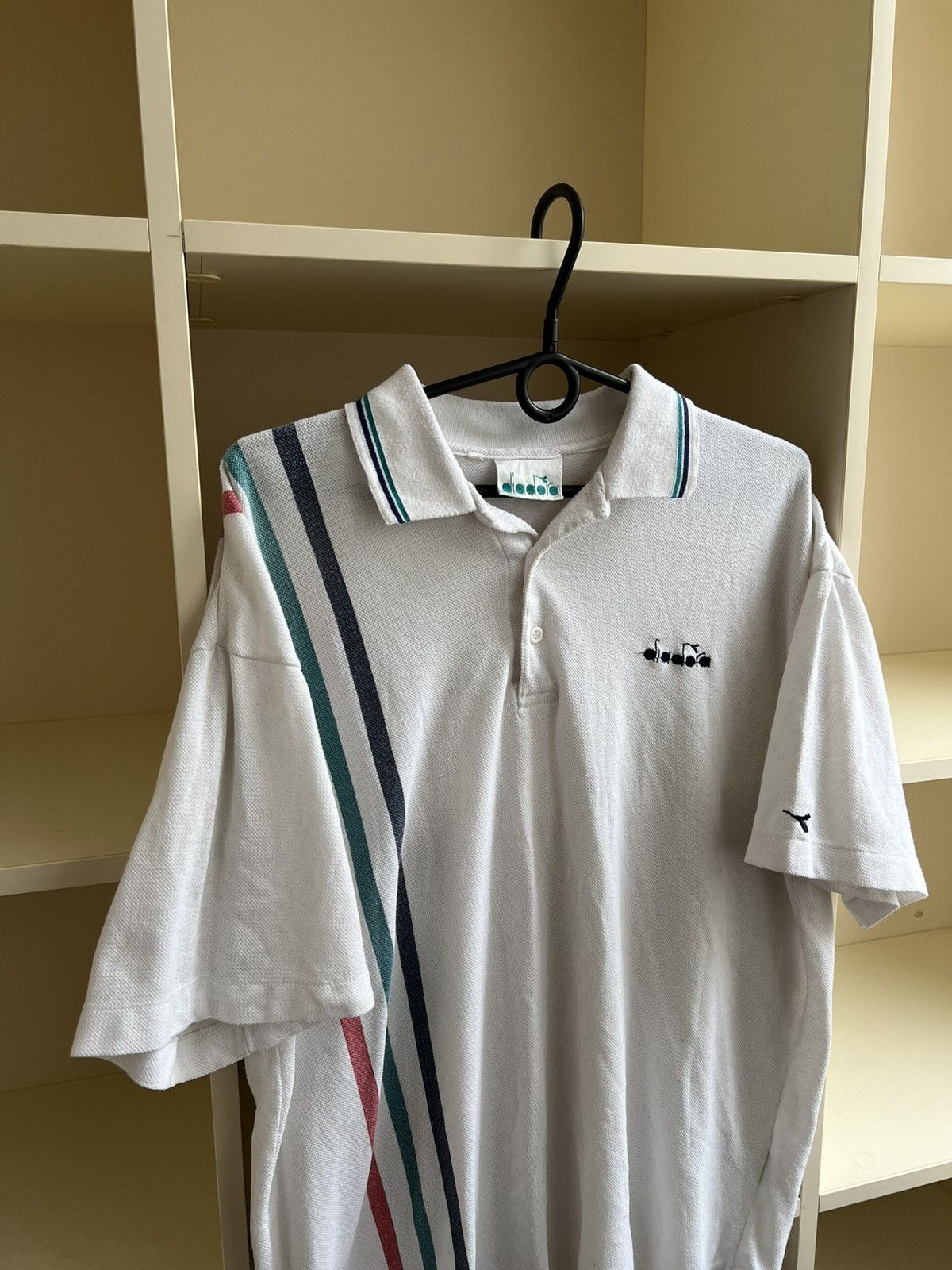 Diadora Vintage Diadora Polo Shirt Tee RETRO Size US XL / EU 56 / 4 - 3 Thumbnail