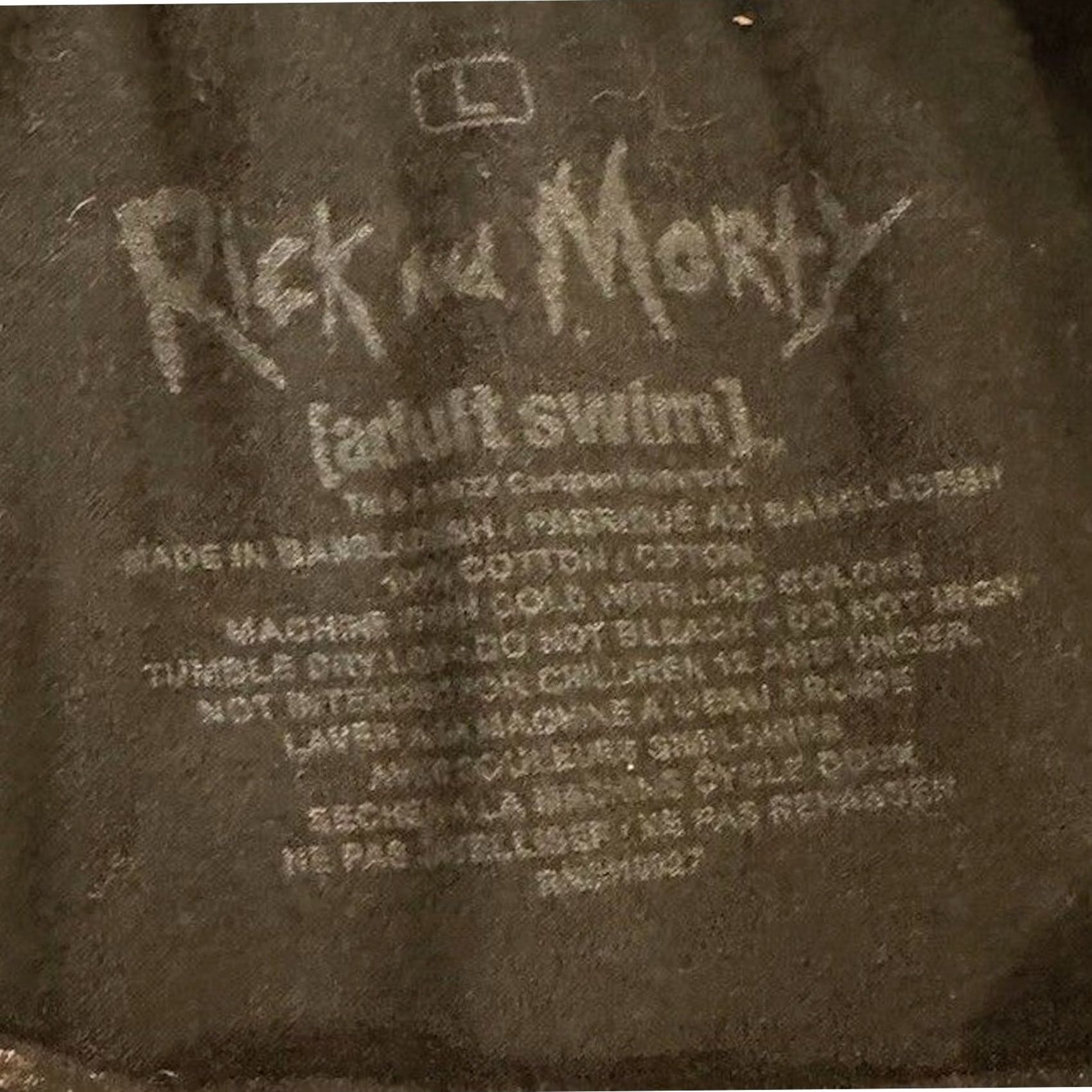 Swims Rick and Morty Graphic Tee Adult L Mens Black Size US L / EU 52-54 / 3 - 4 Thumbnail