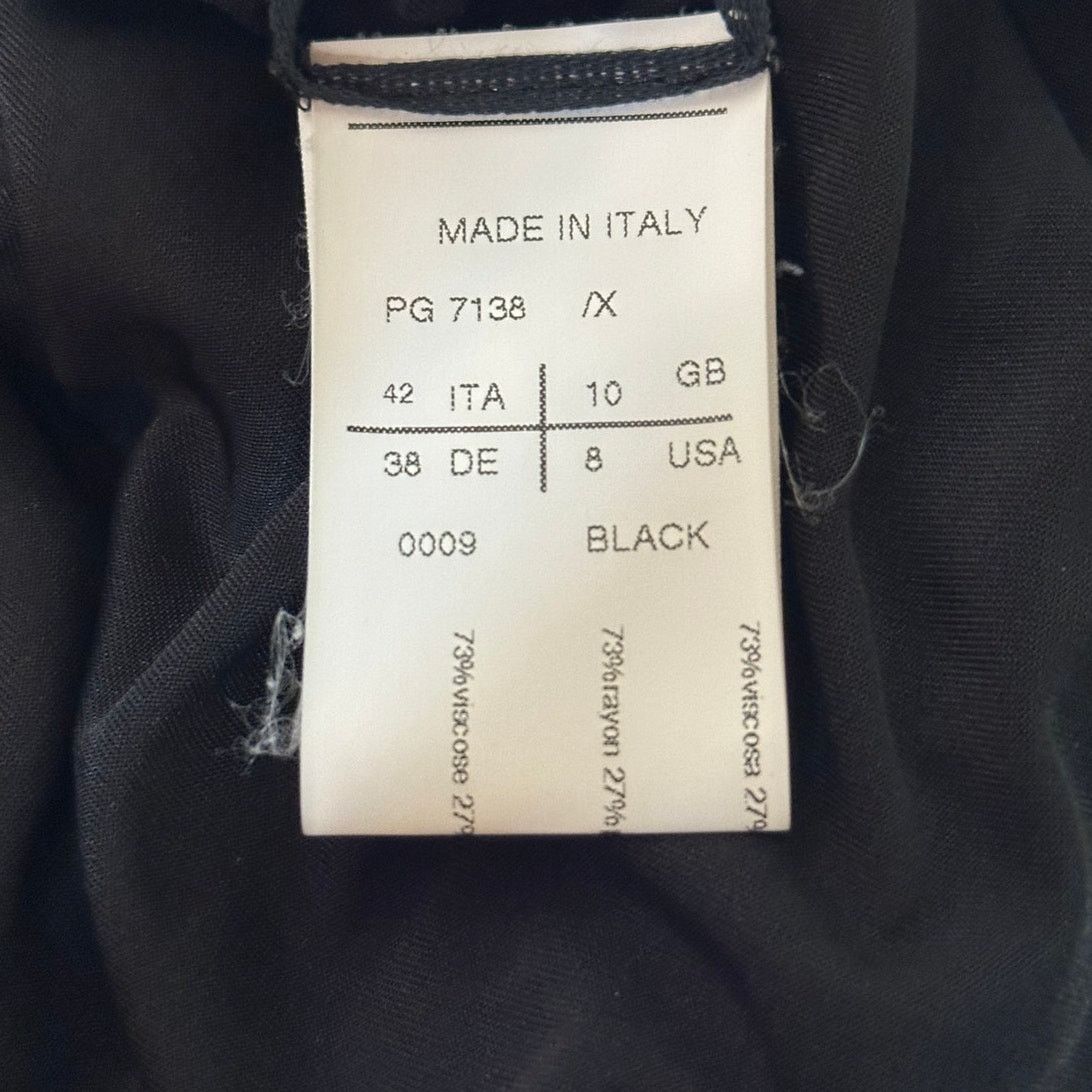 Gareth Pugh rare SS13 Drapey Jersey Tunic Dress Black IT 42 US 8 Viscose Size M / US 6-8 / IT 42-44 - 9 Thumbnail