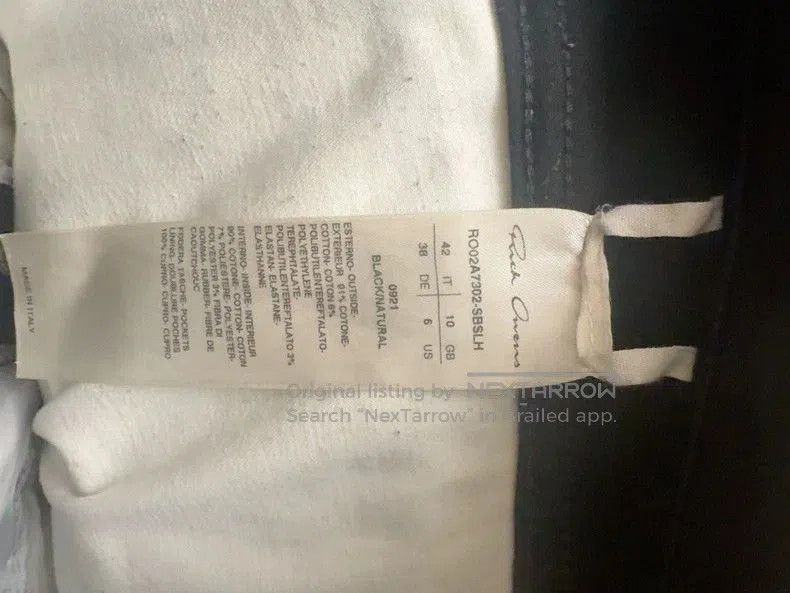 Rick Owens Rick Owens 21FW GETHSEMANE tyr. Size US 42 / EU 58 - 4 Thumbnail