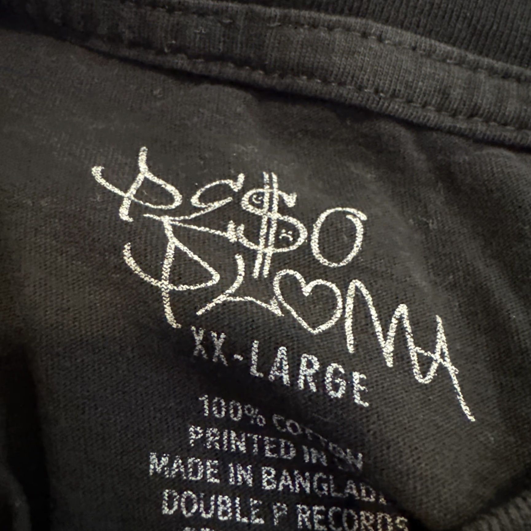 Vintage Peso Pluma Concert Shirt 2XL Unisex T-Shirt Black Graphic Print Double Sided 2023 Tour Merch Official Doble P Size US XXL / EU 58 / 5 - 6 Thumbnail