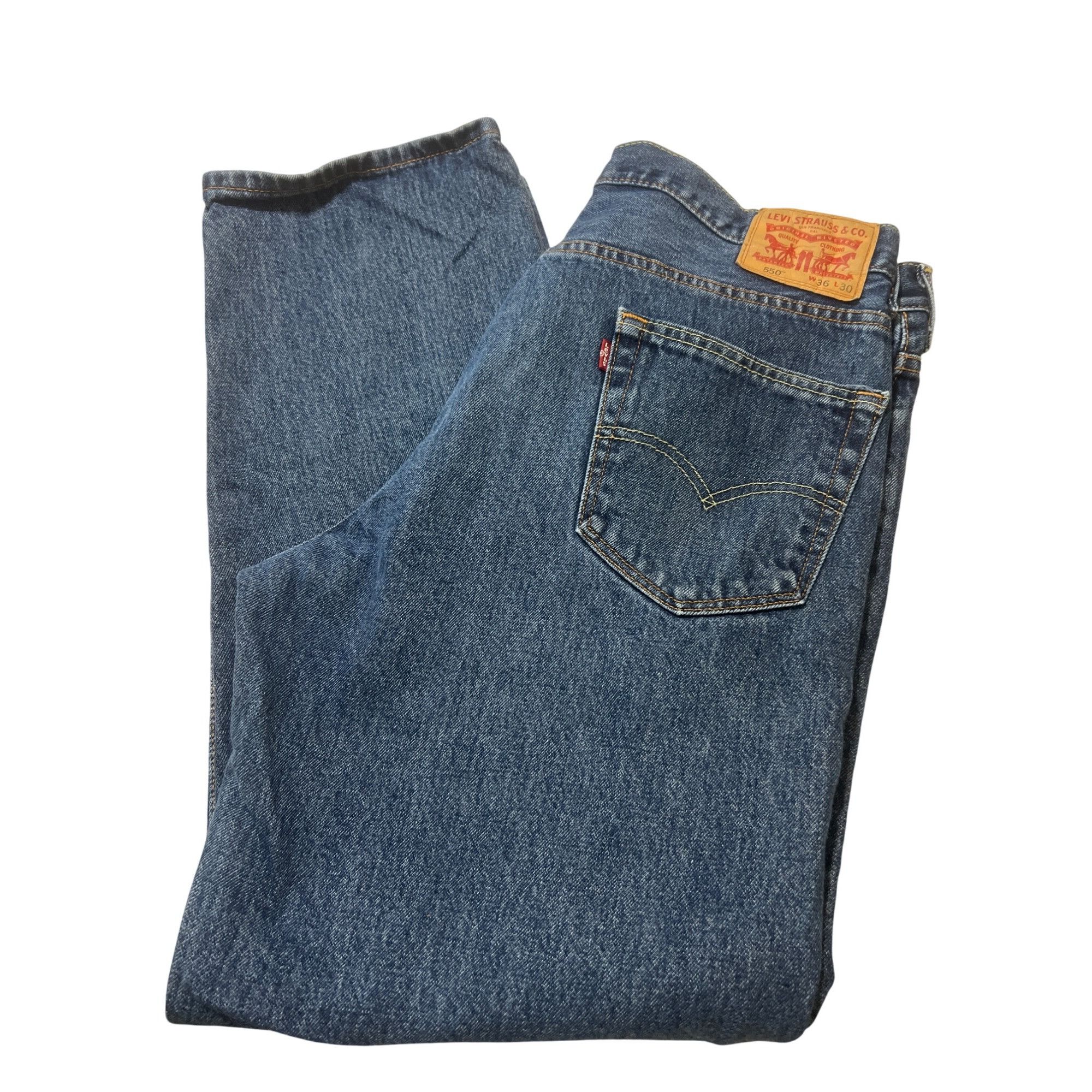 Levi's Levis 550 Original Fit Mens Jeans Relaxed Fit Straight Leg B Size US 36 / EU 52 - 3 Thumbnail